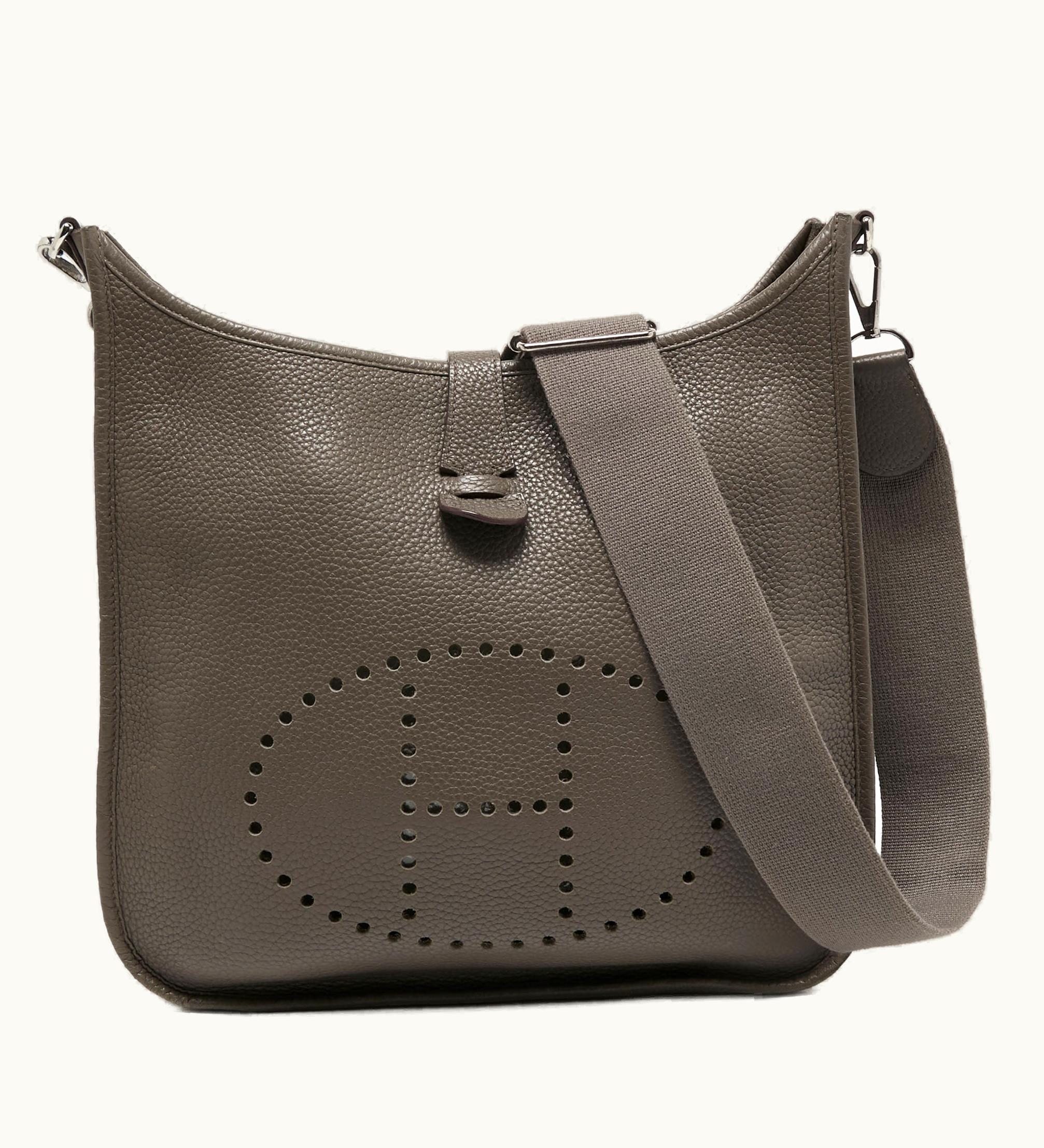 Hermès Hermès Etain Clemence Leather Evelyne III GM Bag