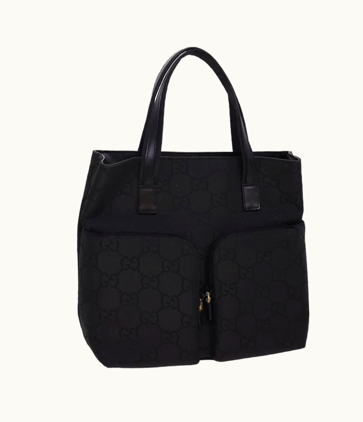 Gucci Gucci GG Canvas Hand Bag Black 76479