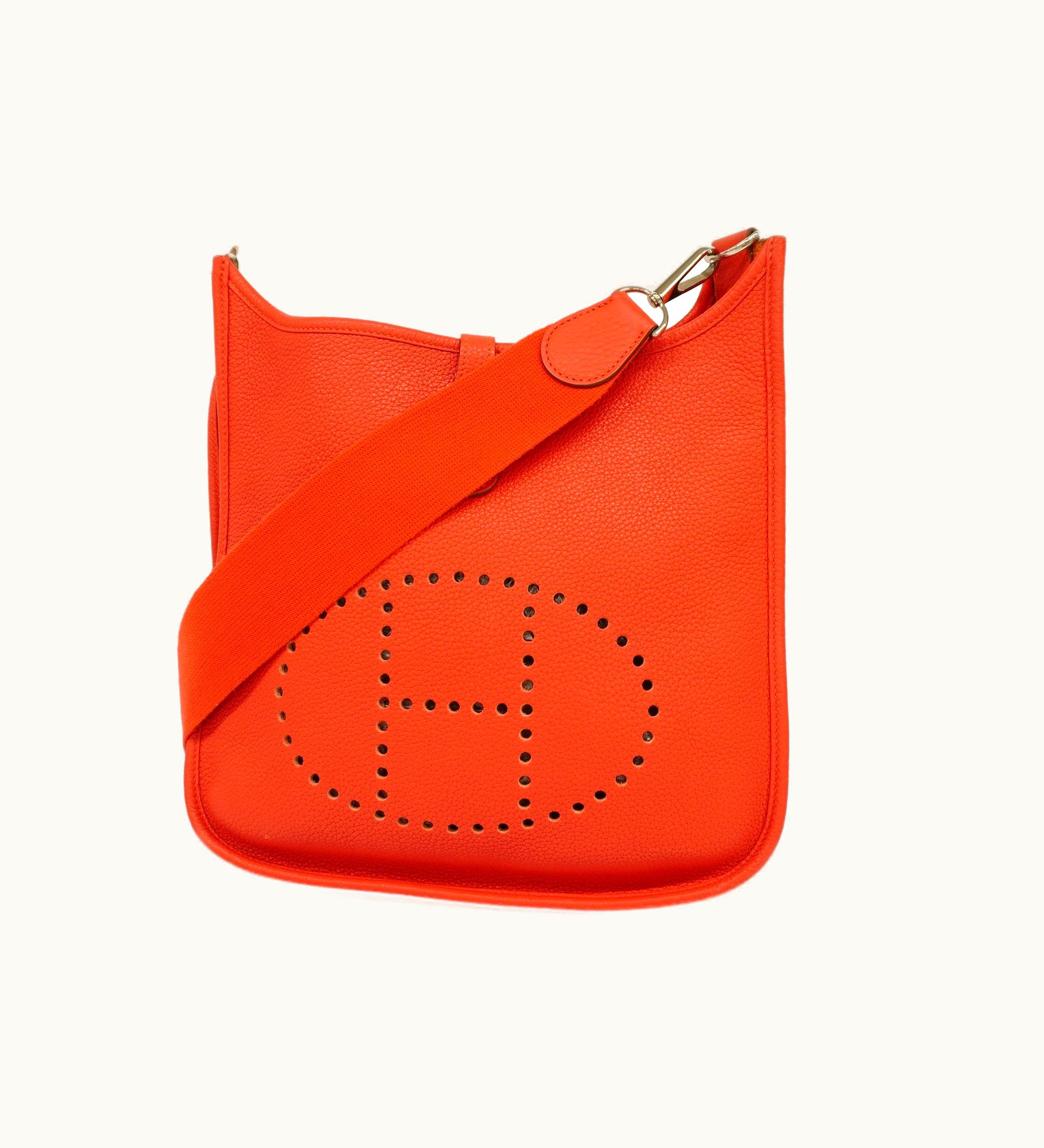 Hermès Hermès Evelyne Evelyne 1 P Stamp Women's Taurillon Clemence Leather Shoulder Bag Rose Jaipur