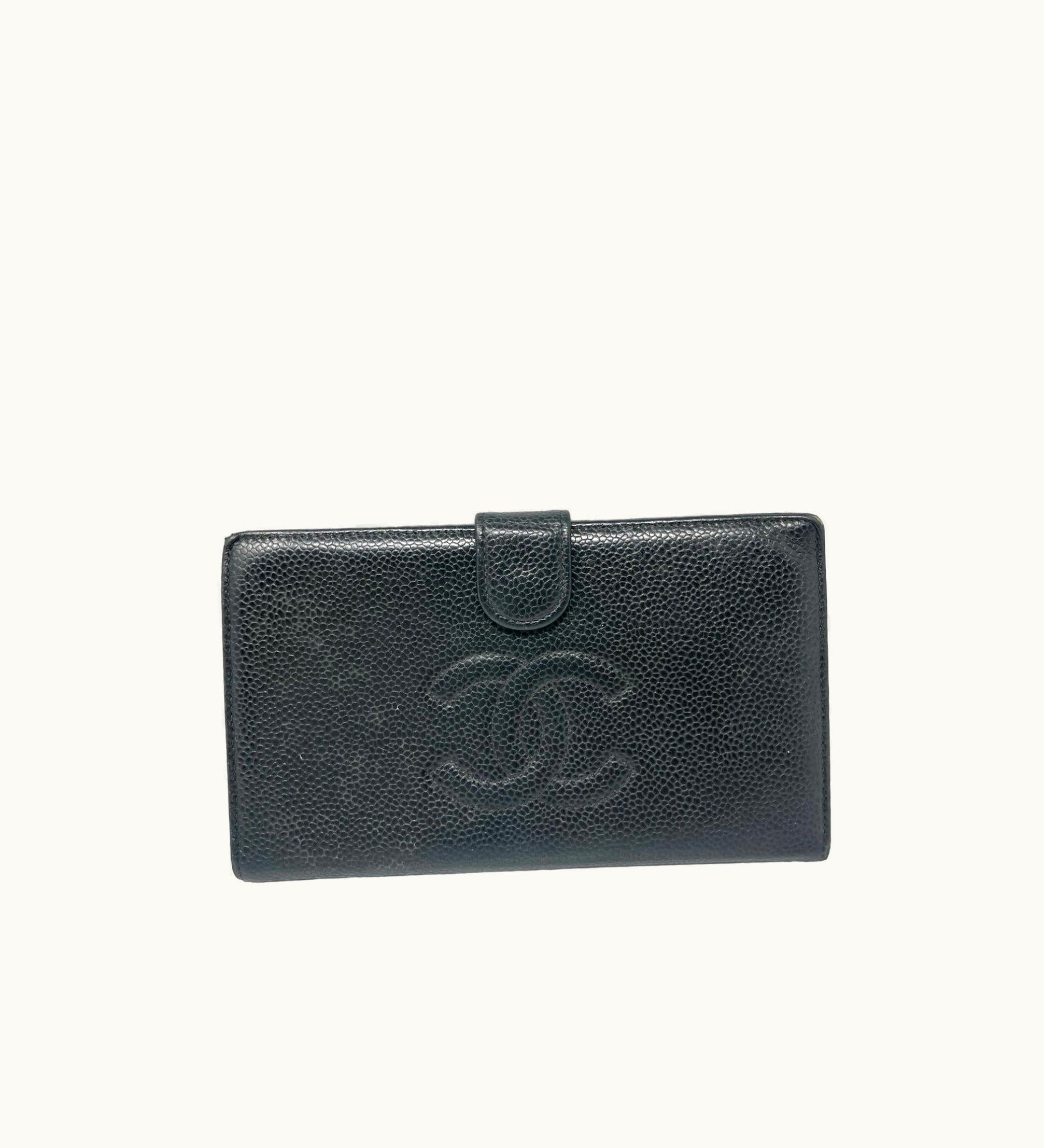 Chanel Chanel Chanel Timeless Caviar Continental Wallet - Black
