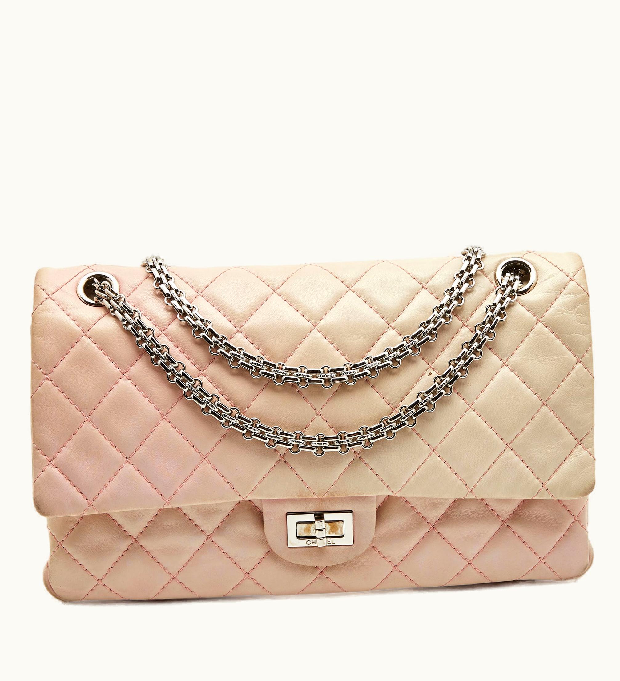 Chanel Chanel Pink Ombre Quilted Leather Reissue 2.55 Classic 226 Flap Bag