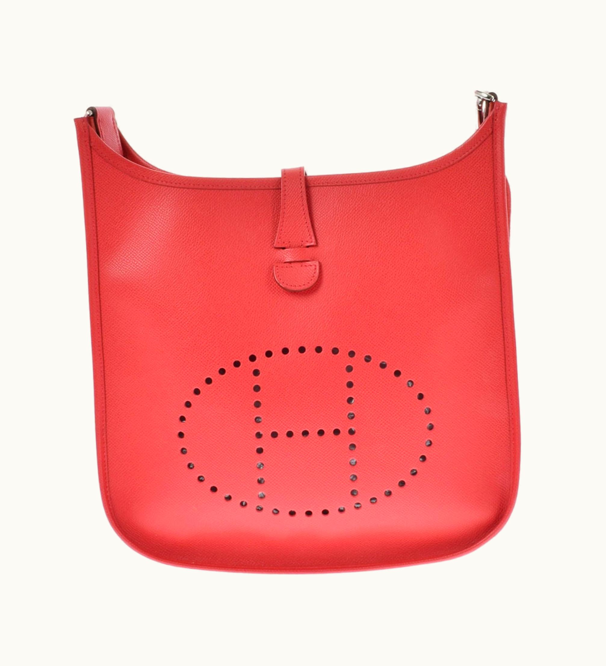 Hermès Hermès Evelyne Men, Women Epsom Leather Shoulder Bag Bougainvillier