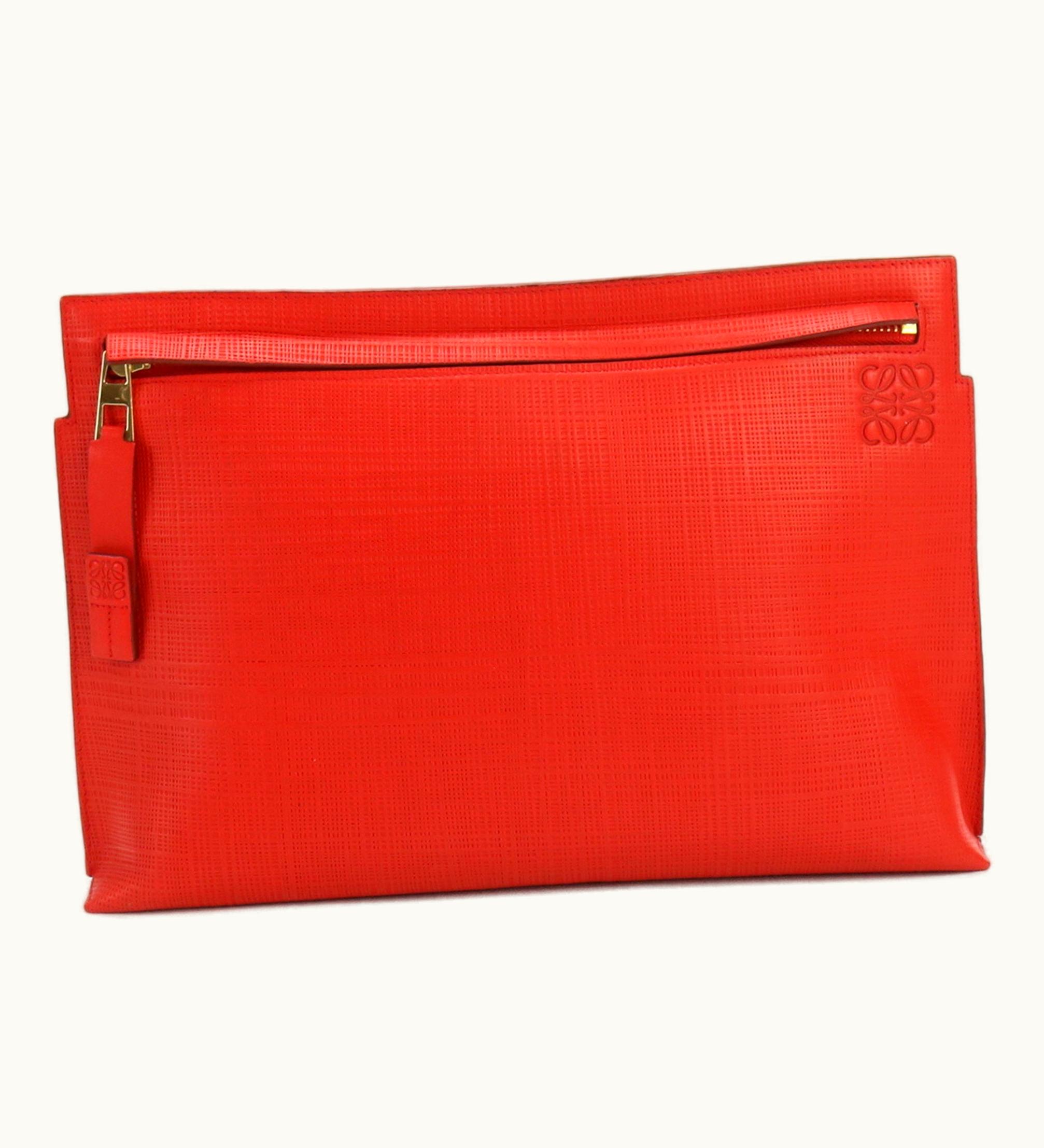 Loewe Loewe T Pouch 101.79.K05 Clutch Bag Calf Unisex