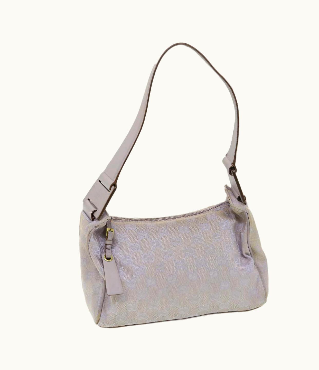 Gucci Gucci GG Canvas Shoulder Bag Purple 92699