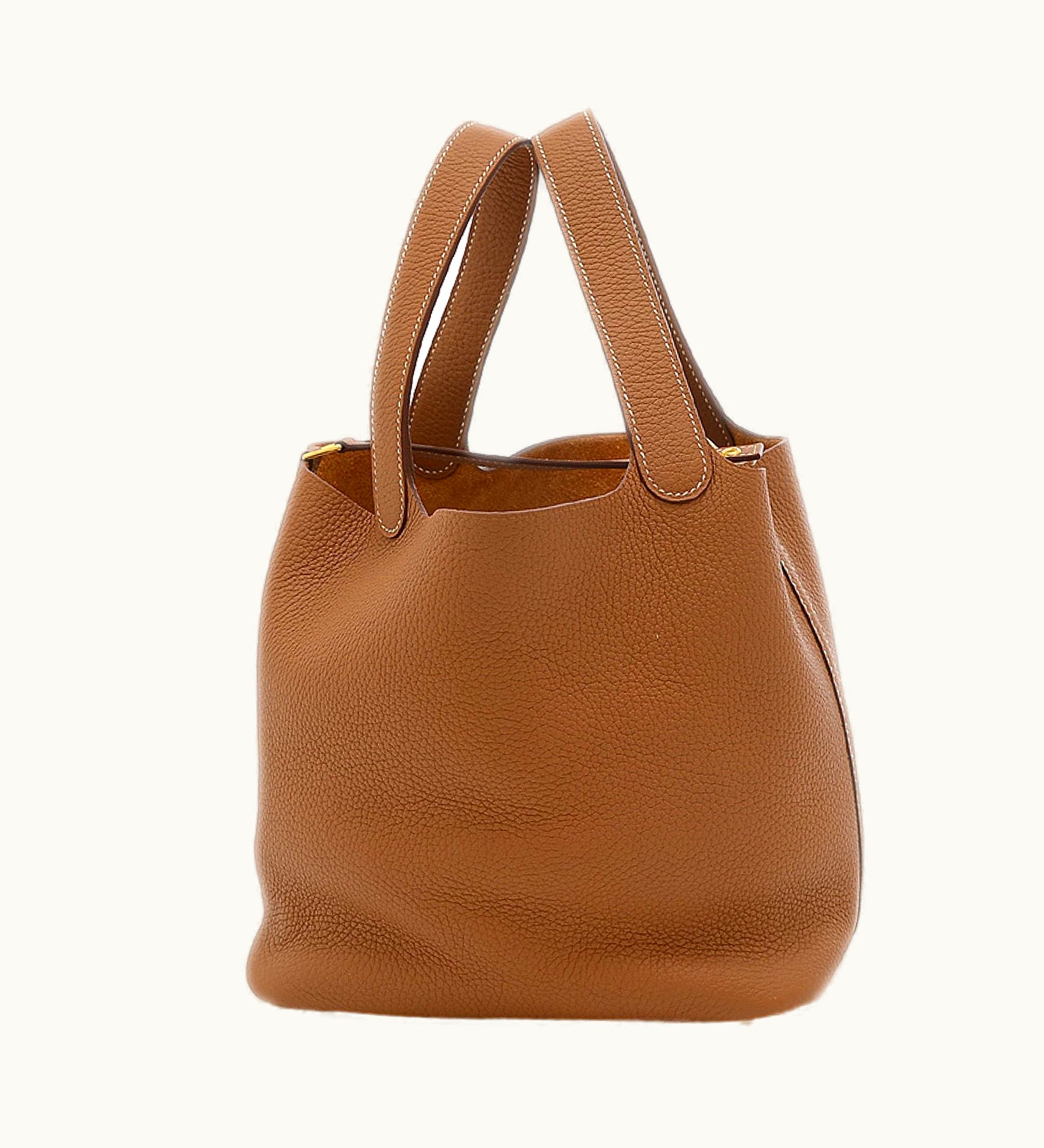 Hermès Picotin Lock MM 22 Handbag Taurillon Gold Metal Fittings Z Stamp
