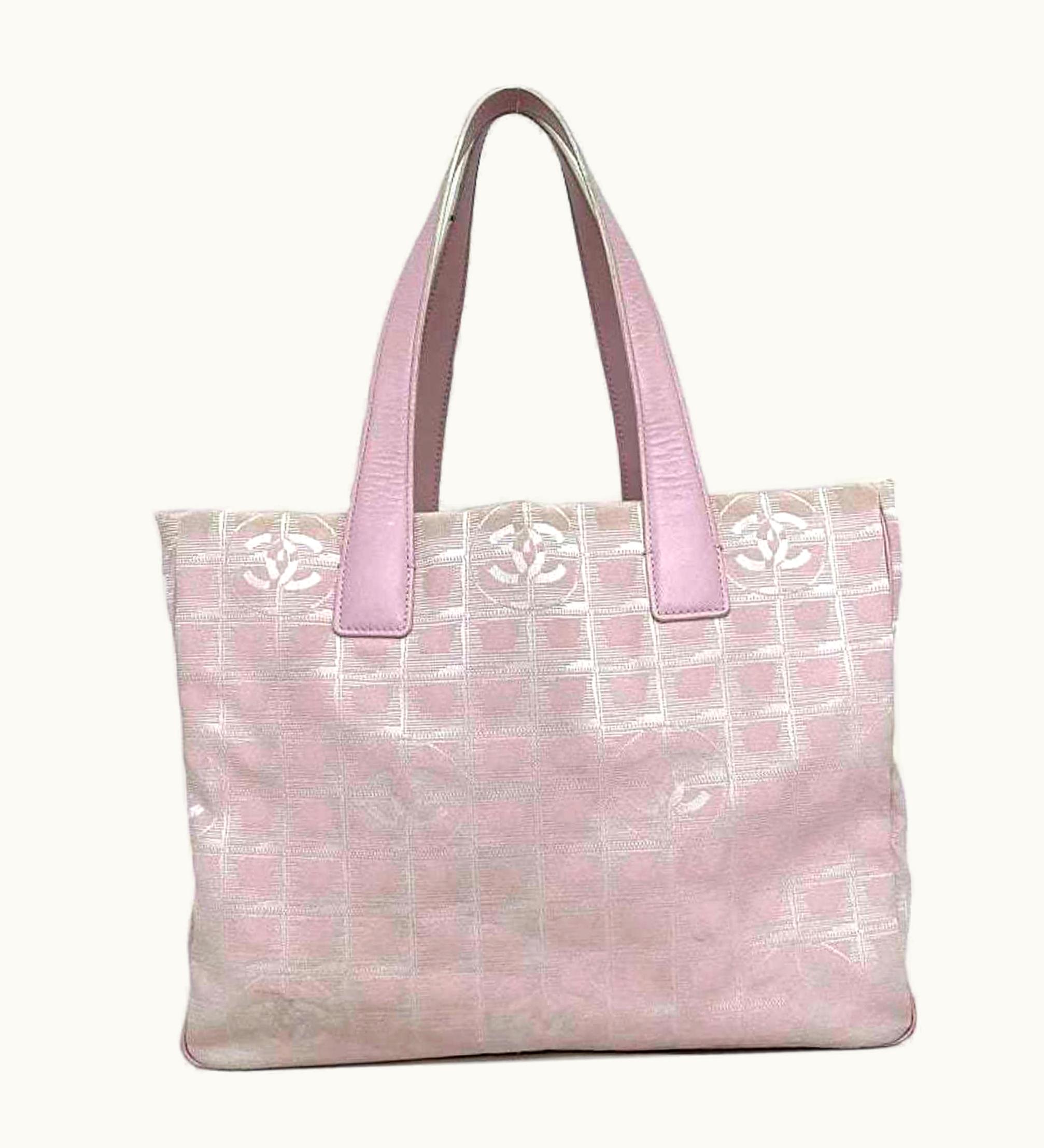 Chanel MM Pink New Line A15991 Nylon Leather 8216800
