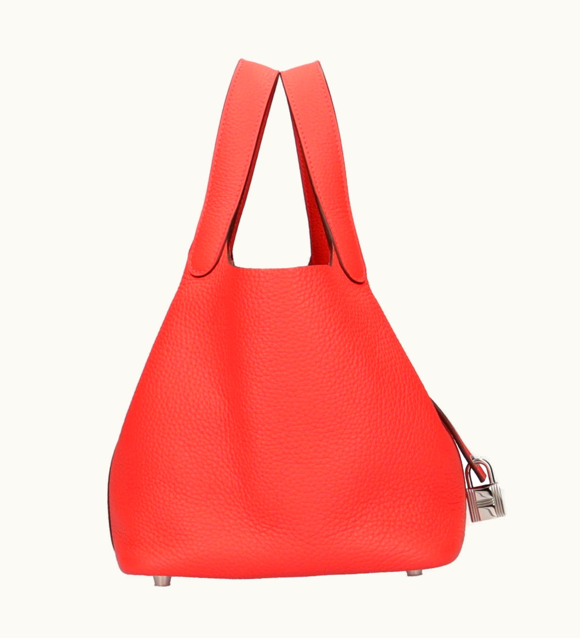 Hermès Picotin Lock PM Handbag Taurillon Clemence Pink Ladies
