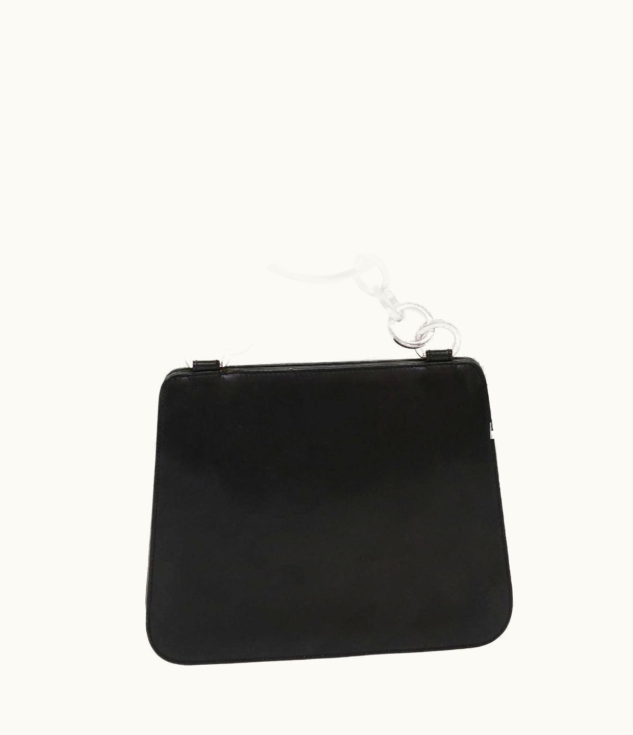 Salvatore Ferragamo Classic Hand Bag Leather Black