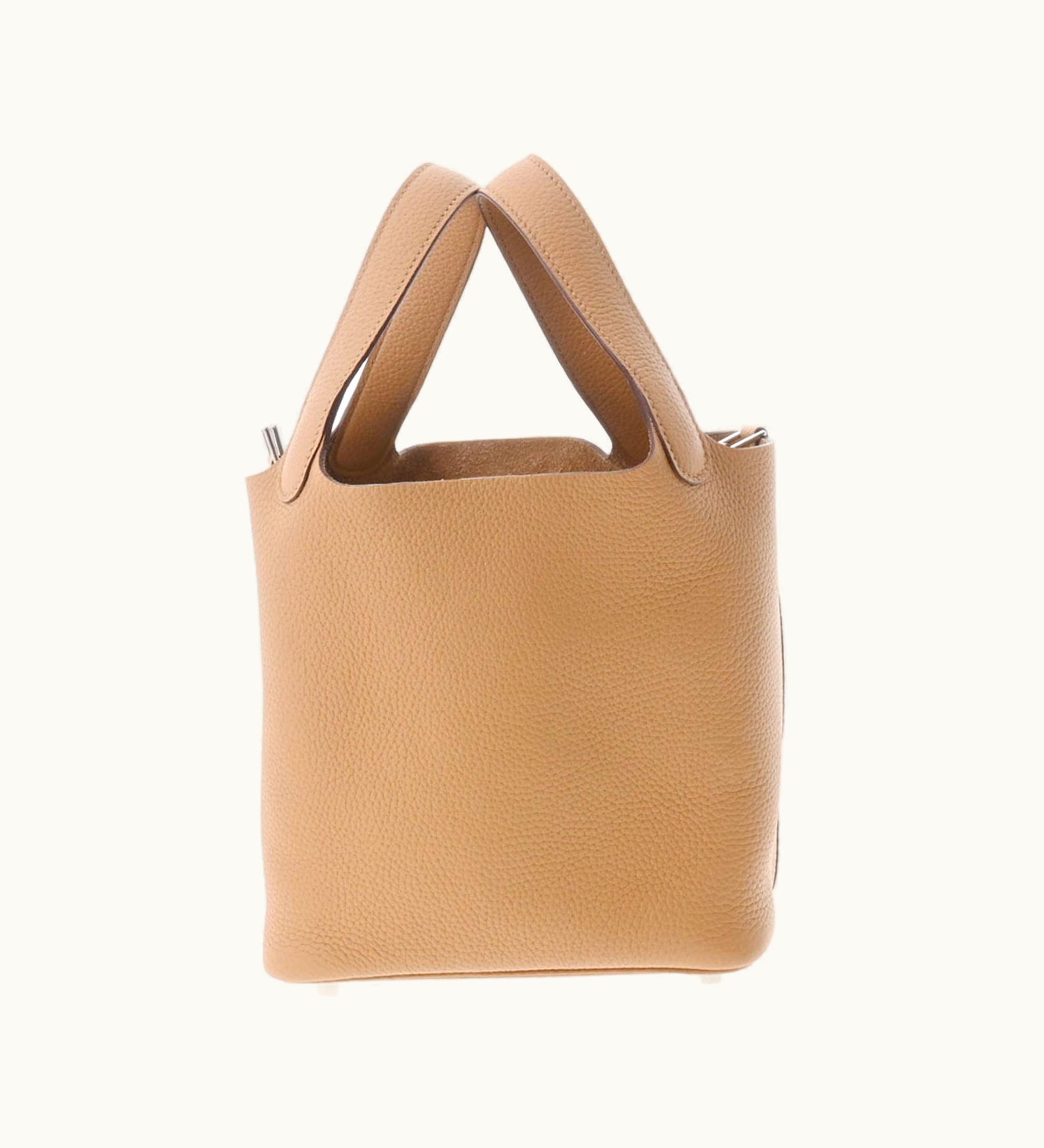 Hermès Picotin Lock PM Silver Taurillon Clemence Handbag