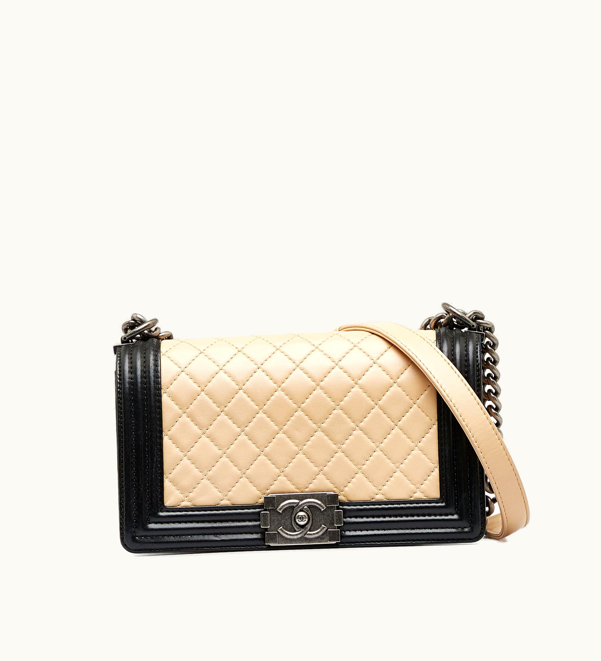 Chanel Medium Bicolor Boy Shoulder Bag