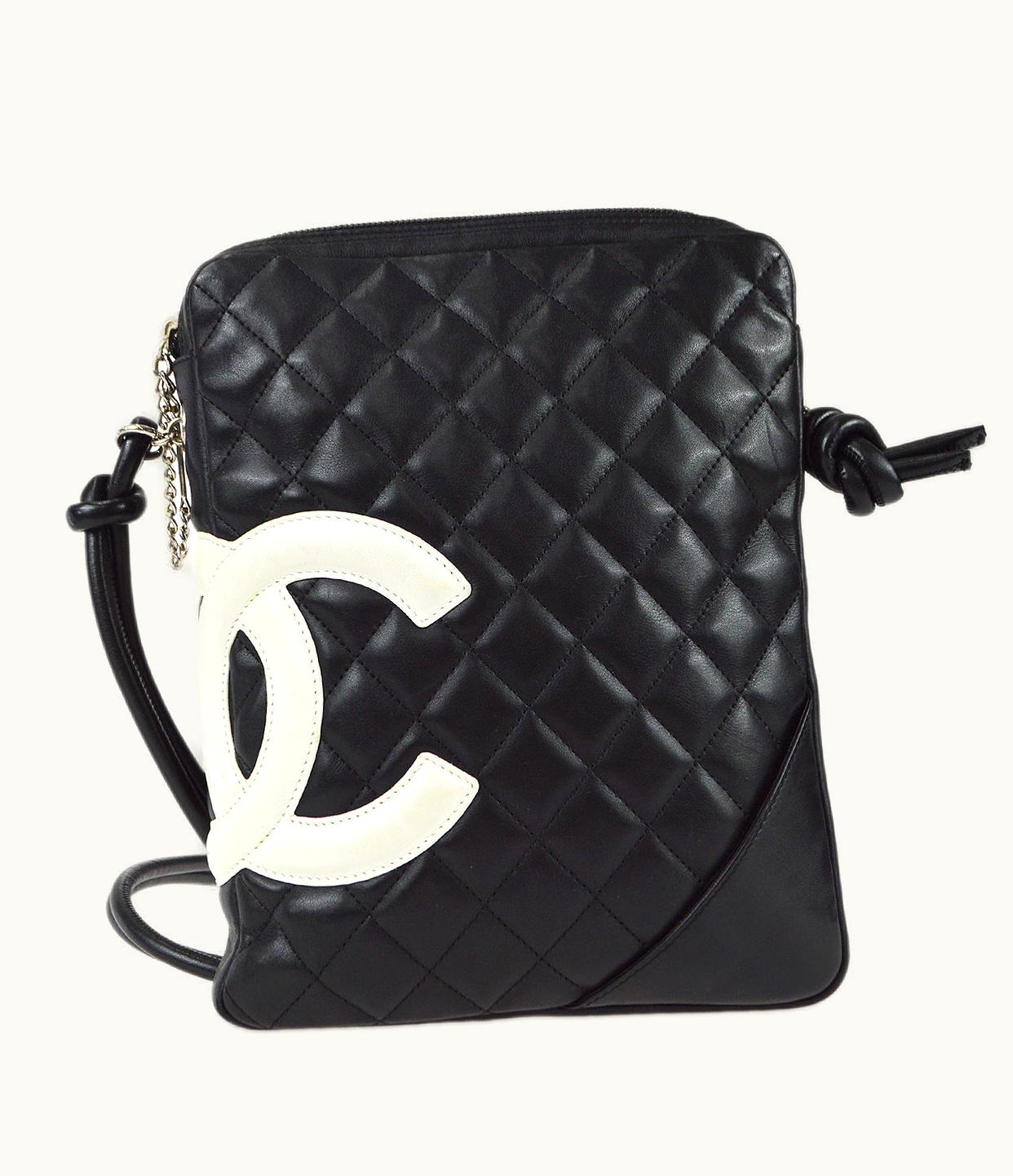 Chanel Chanel Cambon Ligne Shoulder Bag Black Calfskin 98565