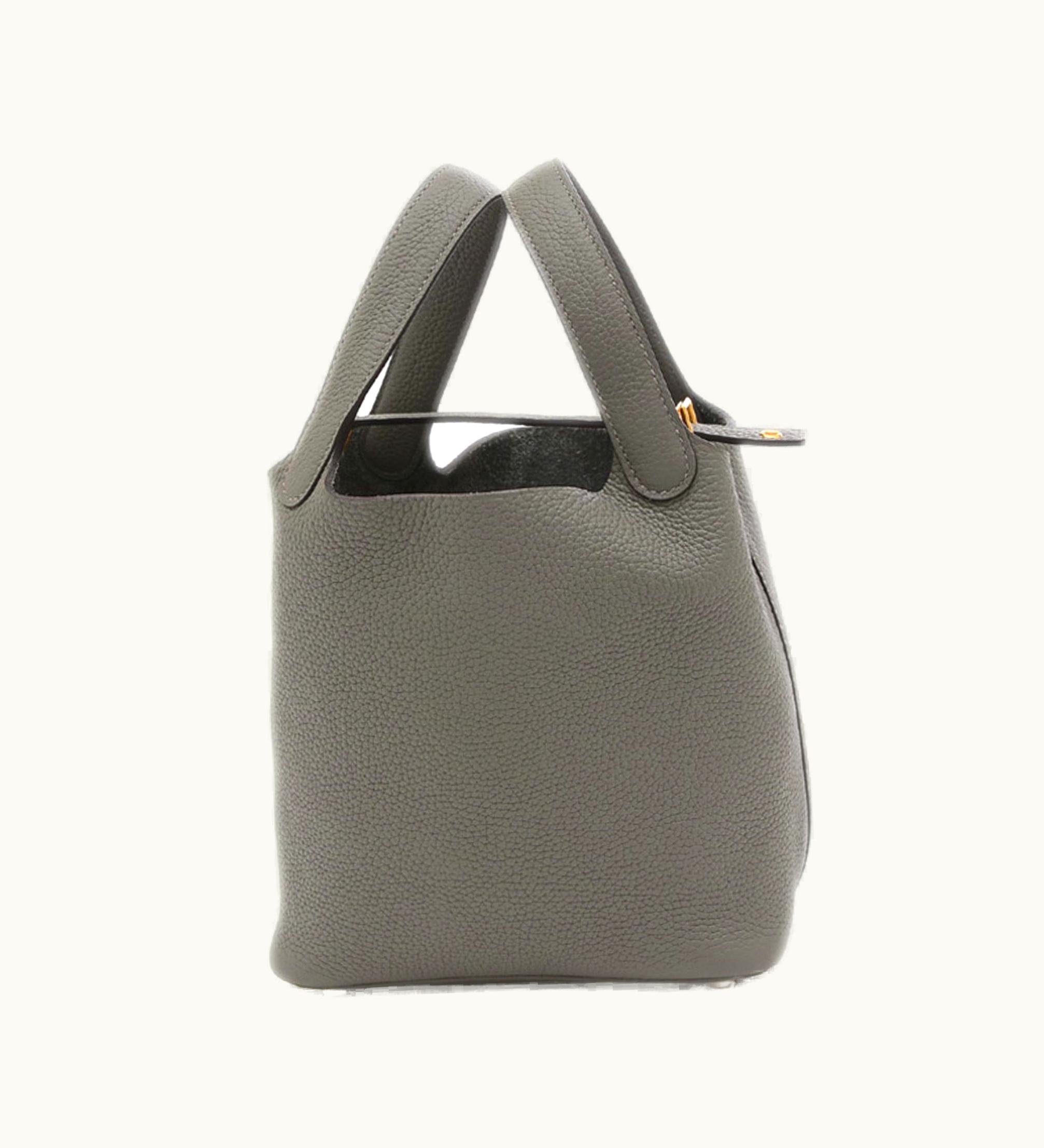 Hermès Picotin Lock PM 18 Handbag Taurillon Clemence Grimeyer Gold Hardware U Stamp