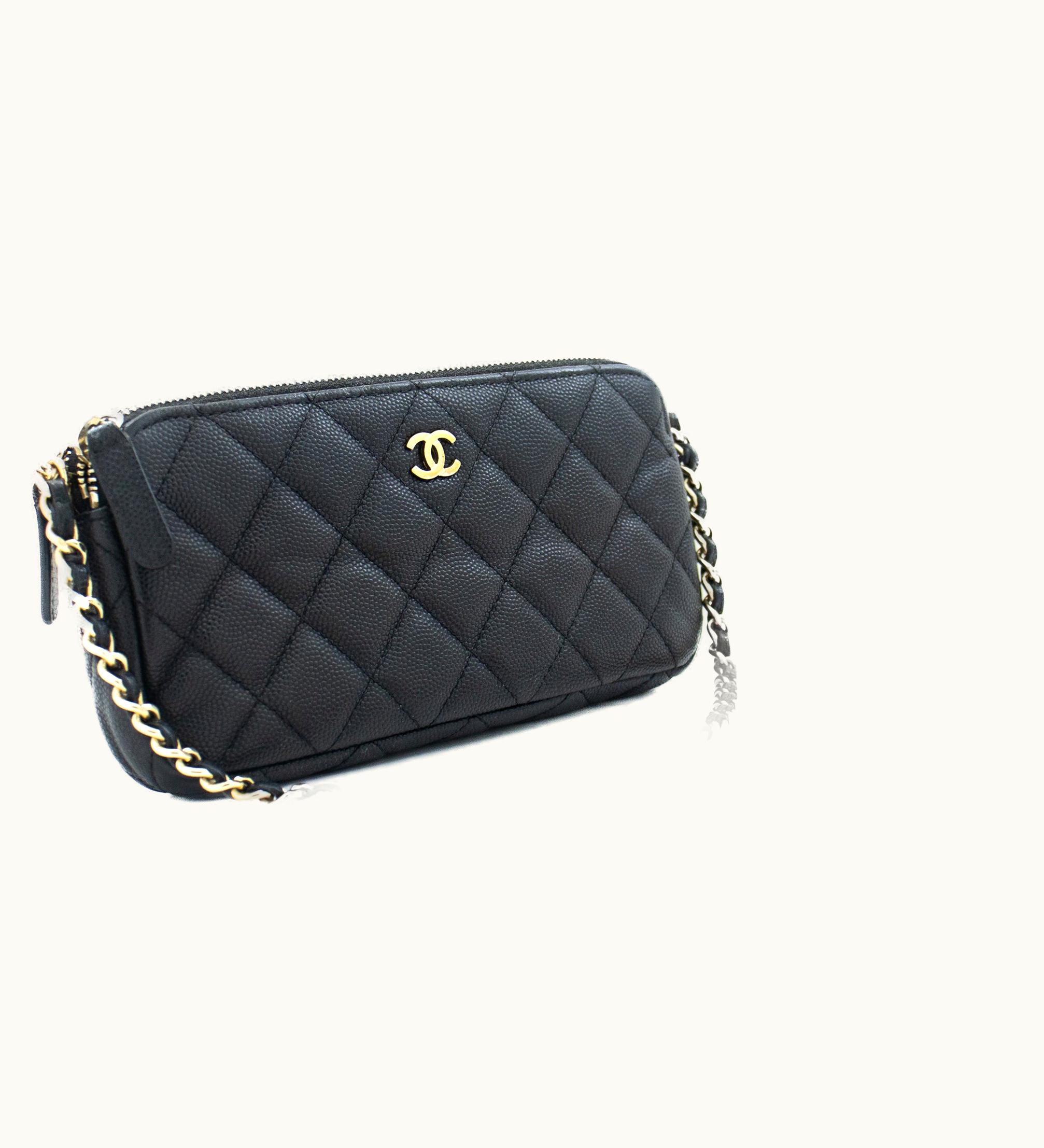 Chanel Chanel Caviar Wallet On Chain Woc Double Zip Chain Shoulder Bag