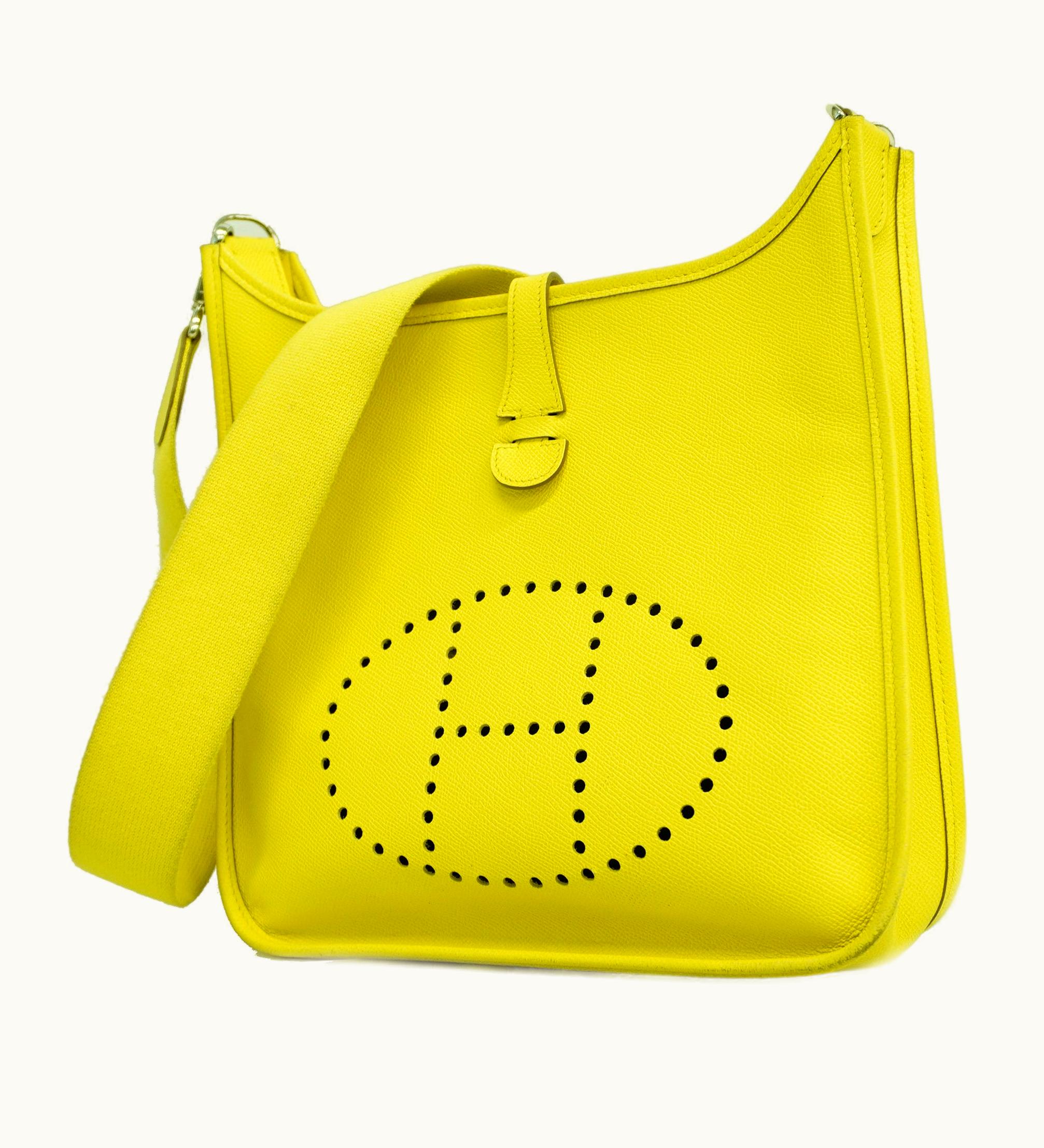 Hermès Hermès   Evelyne1Pm P Stamp Women's Epsom Leather Shoulder Bag Lime