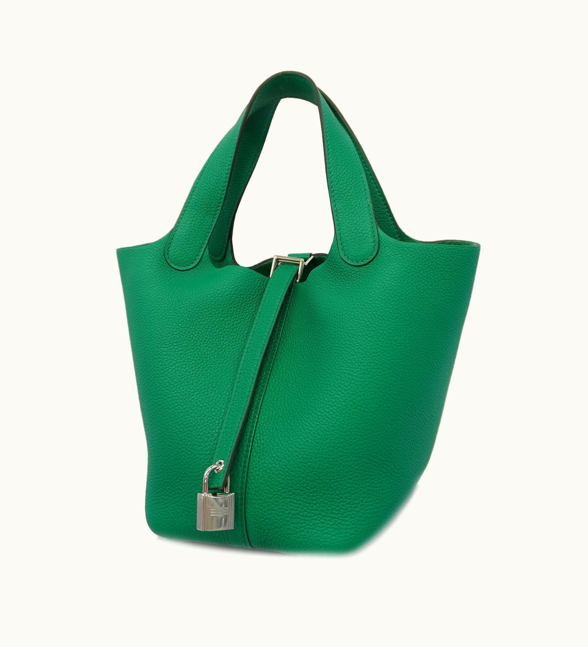 Hermès Hermès Picotin Lock PM U Engraved Taurillon Novillo Veil Vertigo Handbag