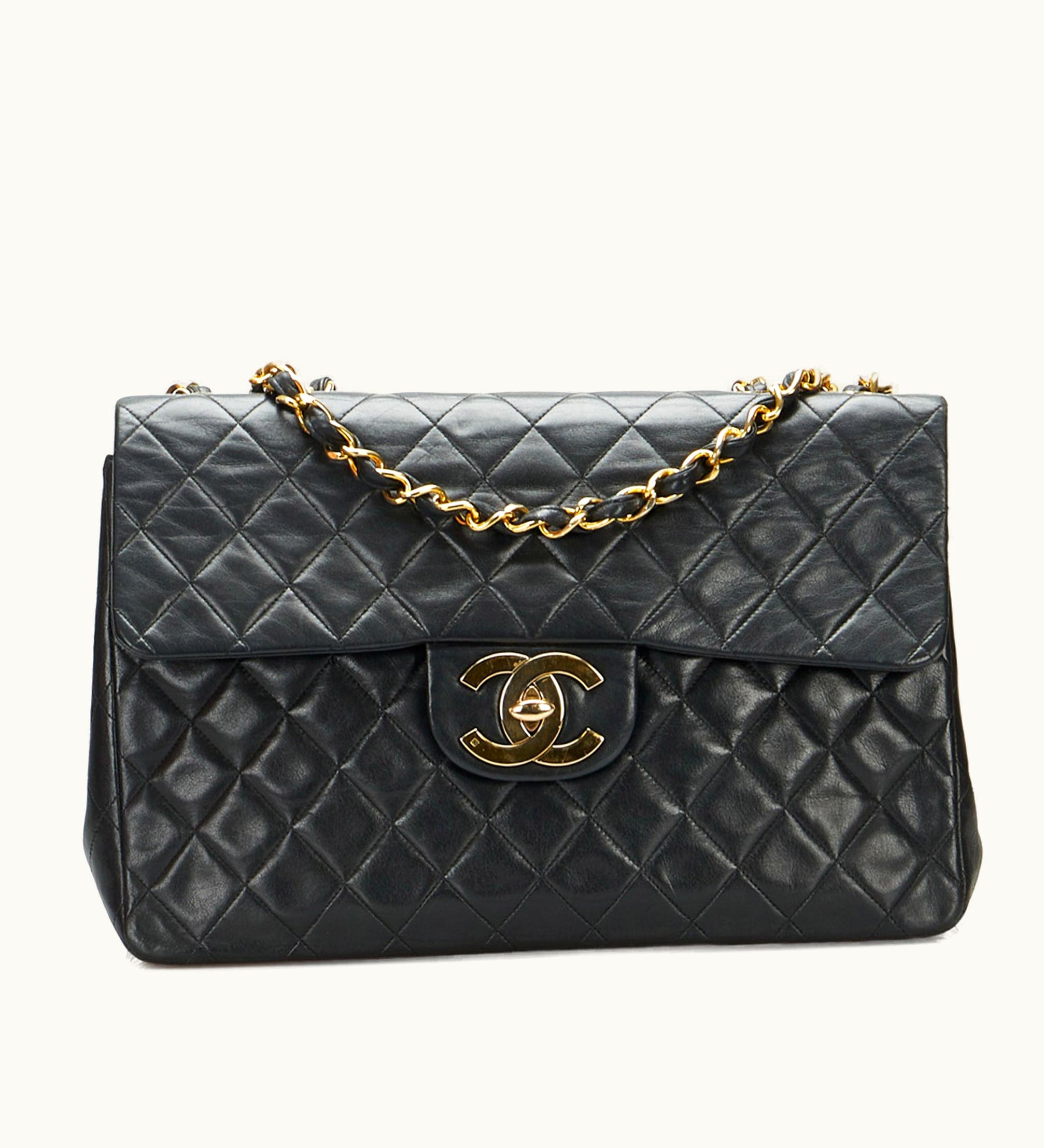 Chanel Chanel Jumbo Classic Lambskin Maxi Single Flap Shoulder Bag