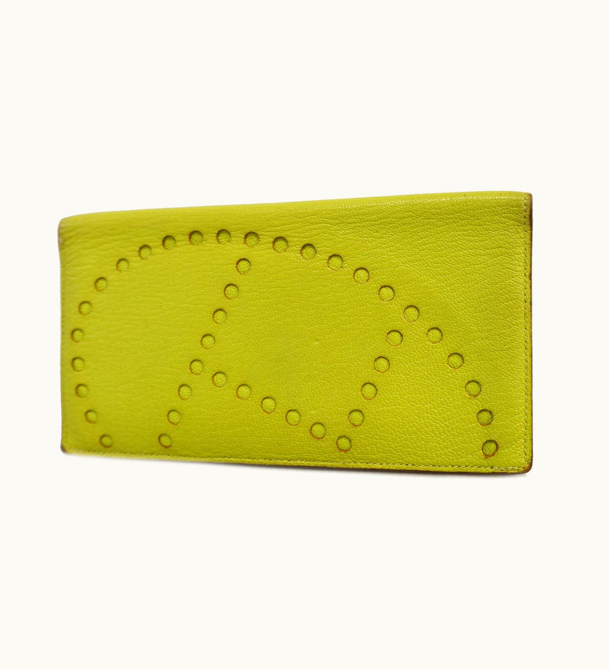 Hermès Hermès Bifold Long Wallet Evelyne Long O Engraved Chevre Mizor Wallet