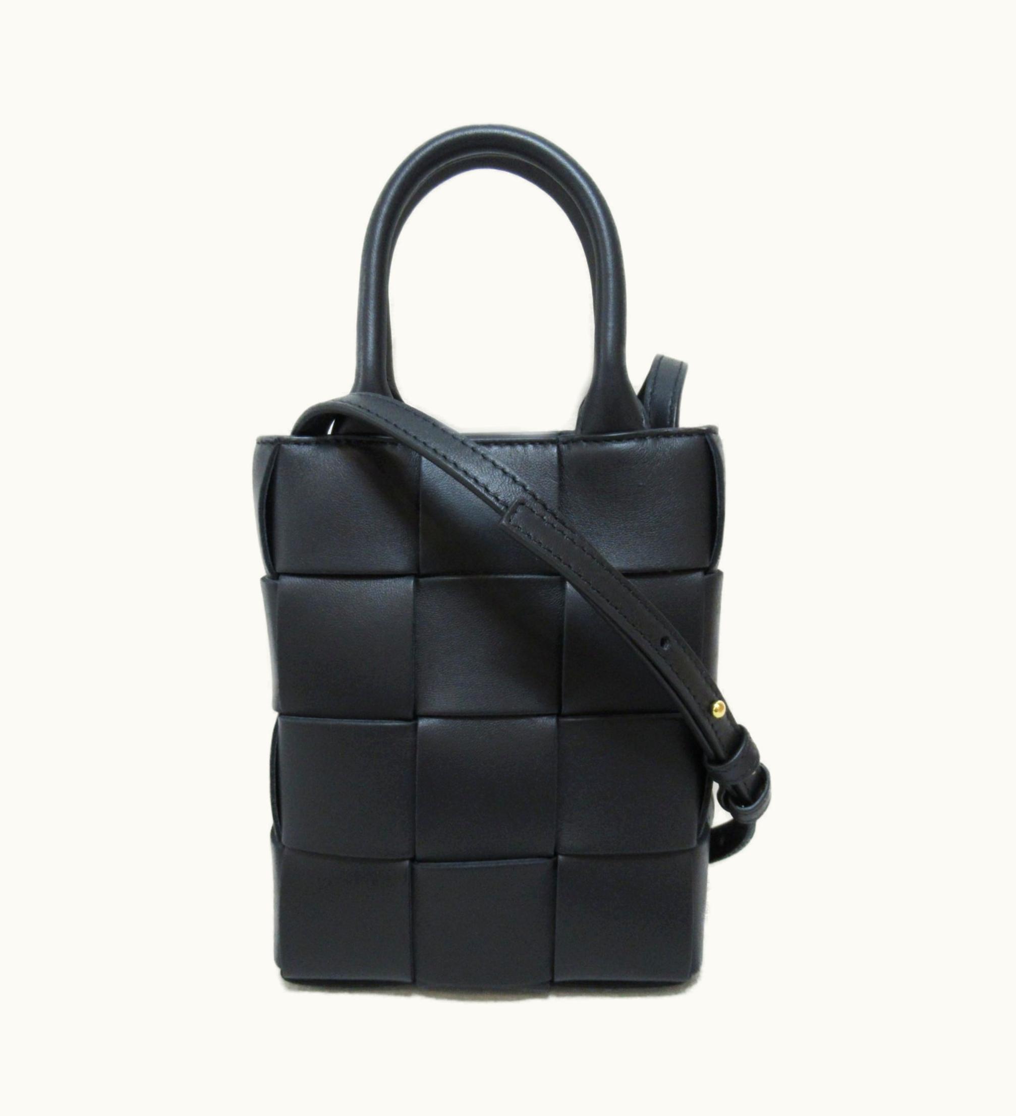 Bottega Veneta Bottega Veneta Mini Cassette Shouldertote Bag Black Lambskin [Sheep Leather] 747755Vmay18425
