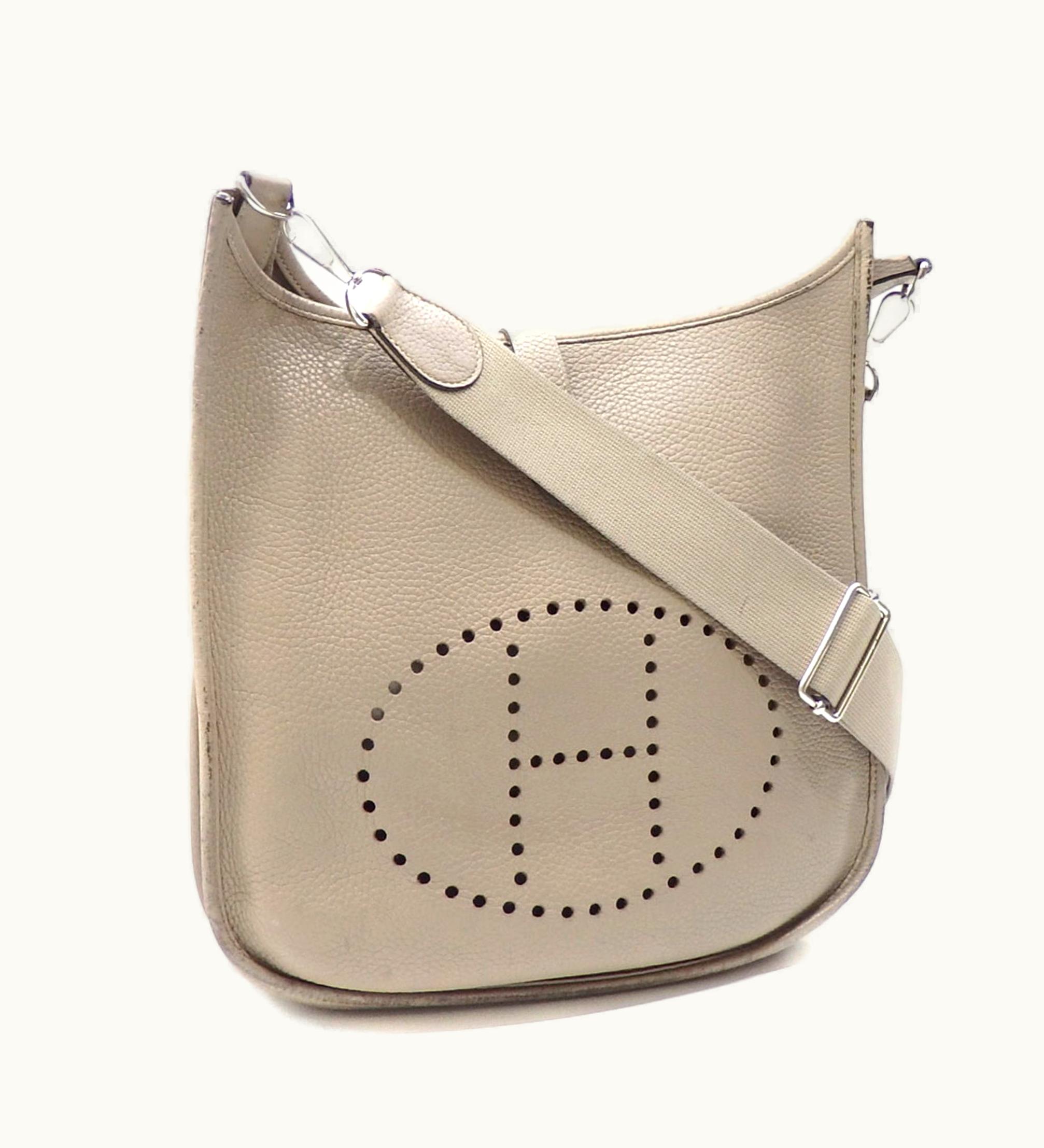 Hermès Hermès Evelyne 3 PM Shoulder Bag Ladies Gray Vaux Epsom T Engraved Around 2015 Hermes Leather