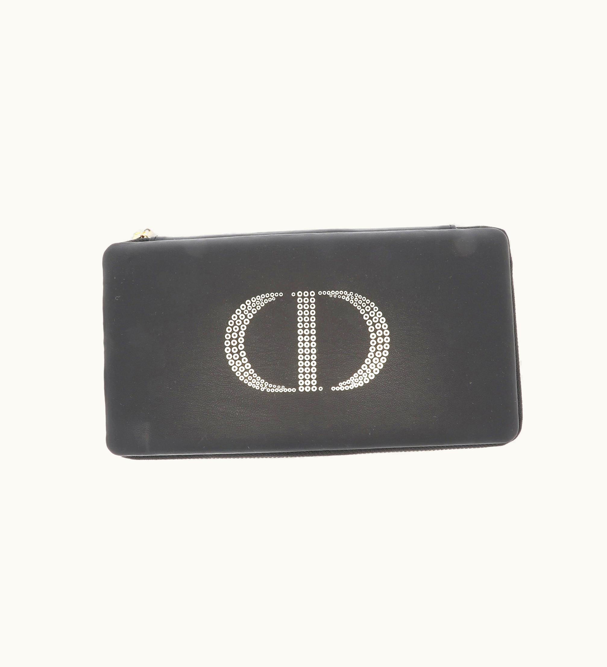 Dior Dior Christian Dior Travel Bag In Black Leather
