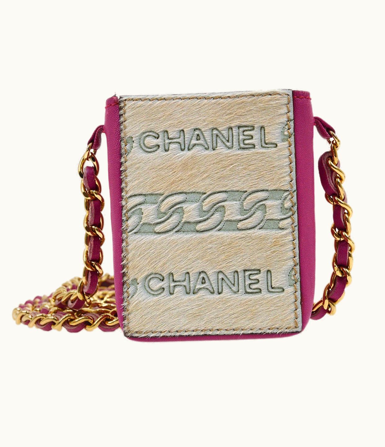 Chanel Chanel 2001 Shoulder Bag Mini Pink Pony Fur Nr13999G