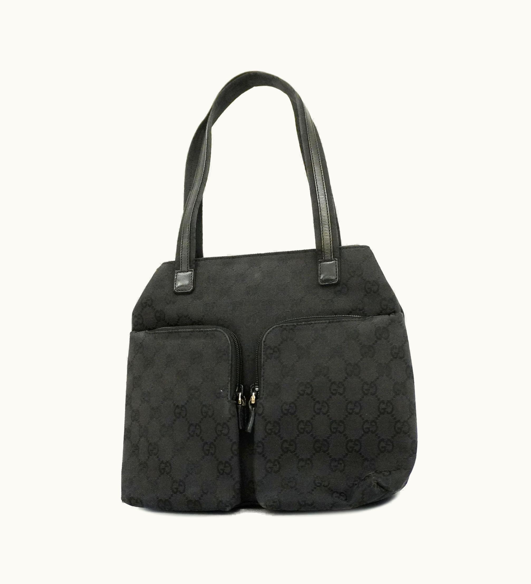Gucci Gucci Handbag 002 1076 Women's GG Canvas Handbag Black