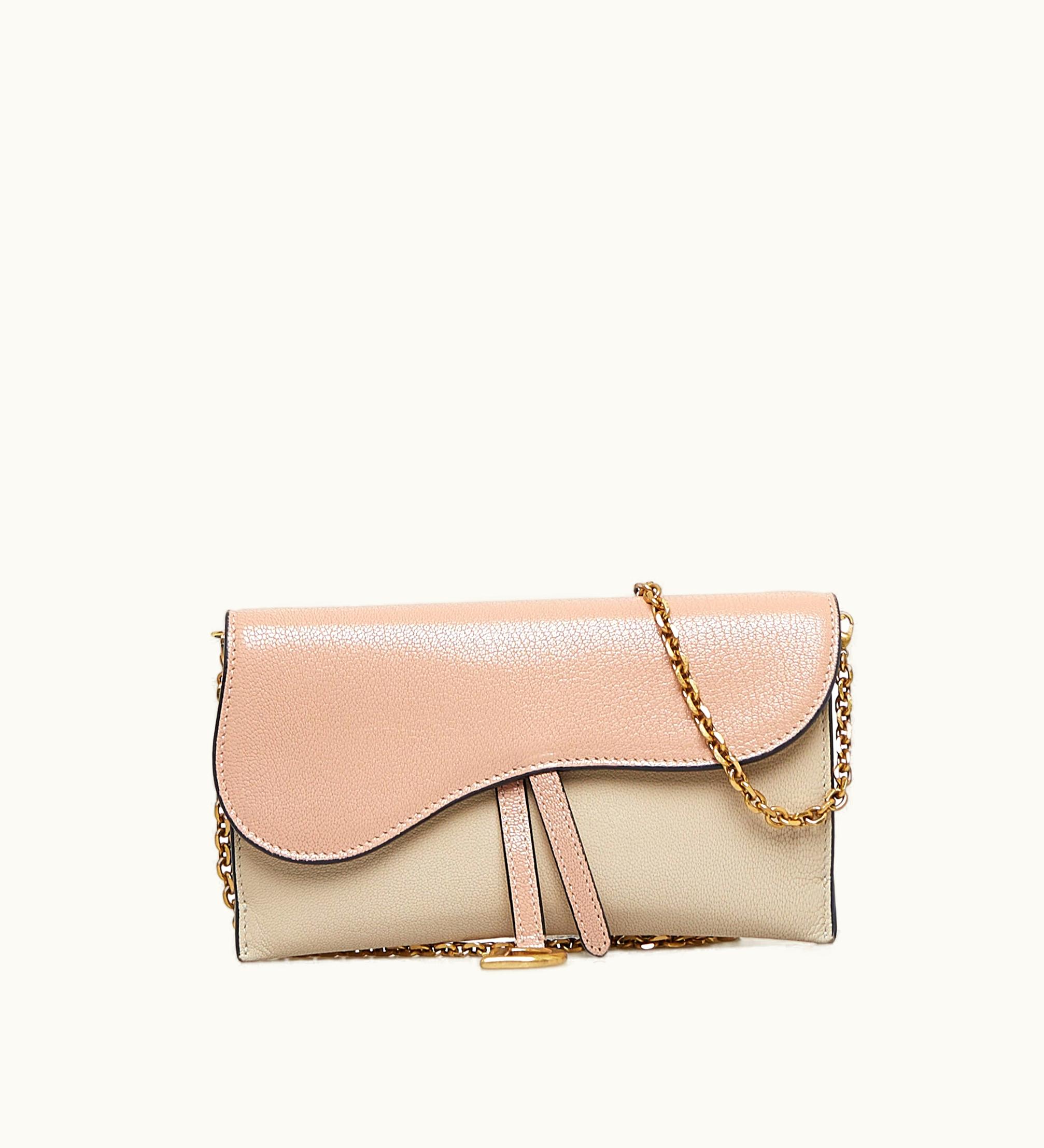 Dior Dior Saddle Wallet On Chain Crossbody Bag