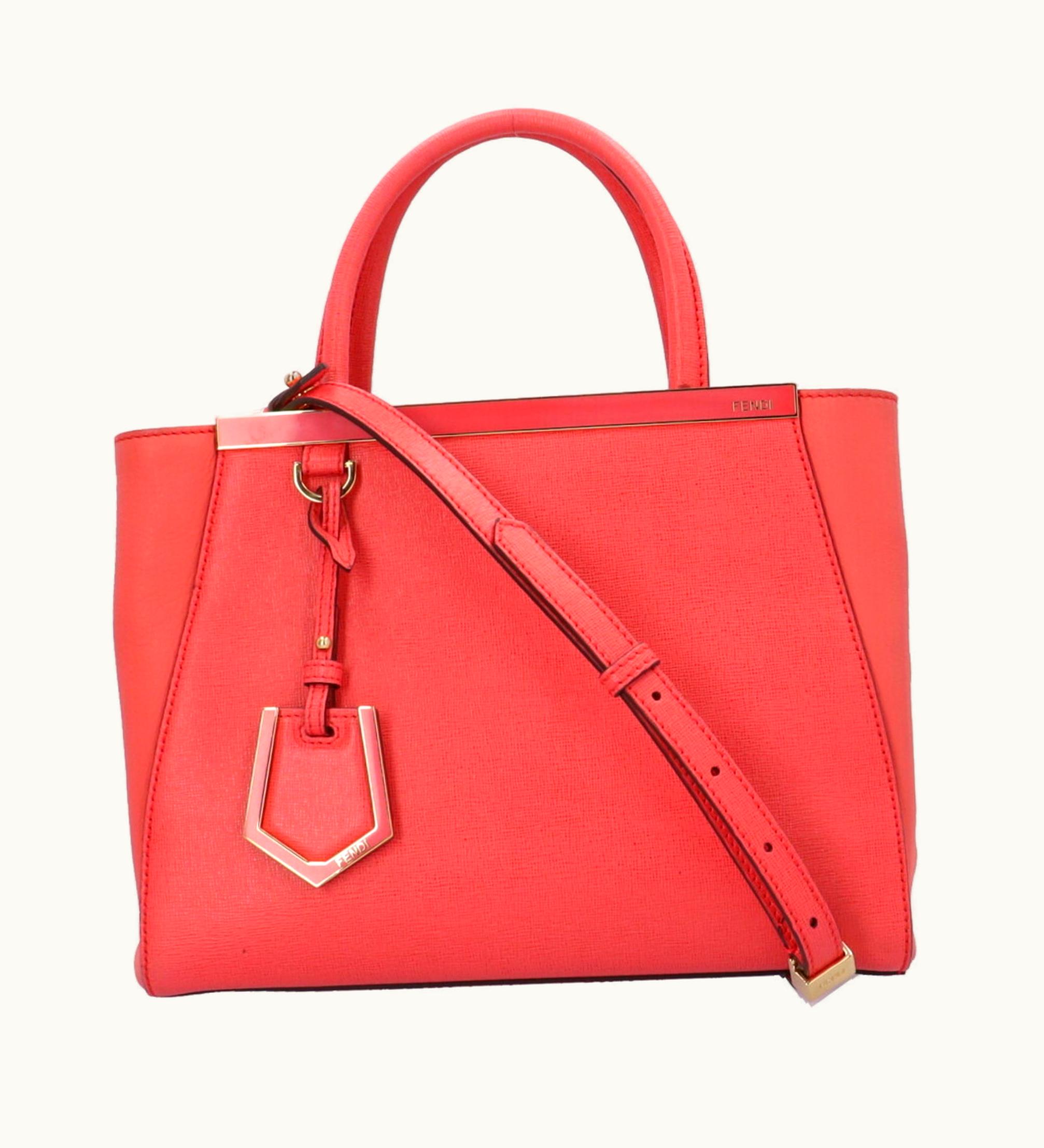 Fendi Fendi Petit Toujour Shoulder Bag Leather Pink Women's