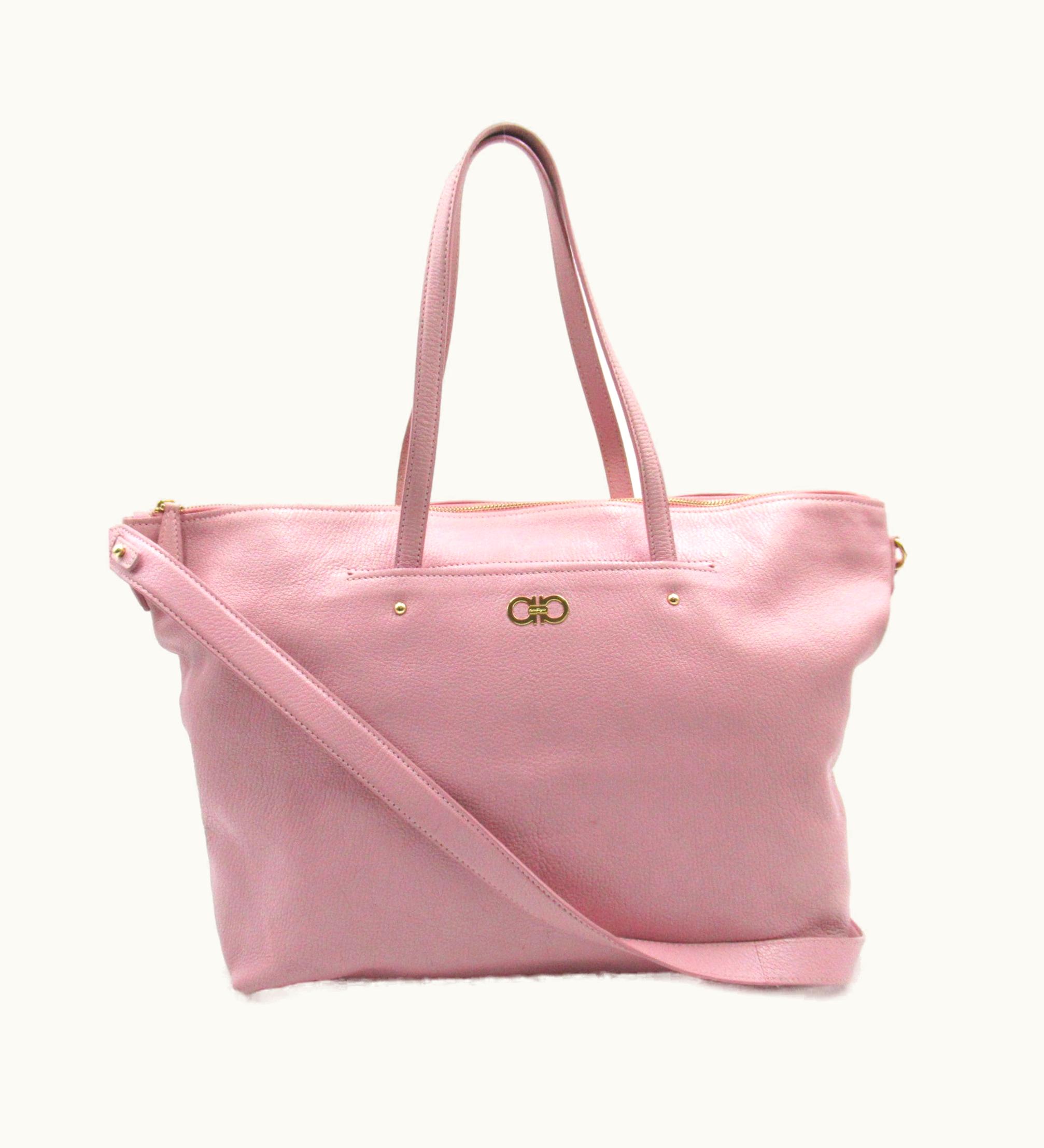 Salvatore Ferragamo Salvatore Ferragamo 2Way Tote Pink Leather