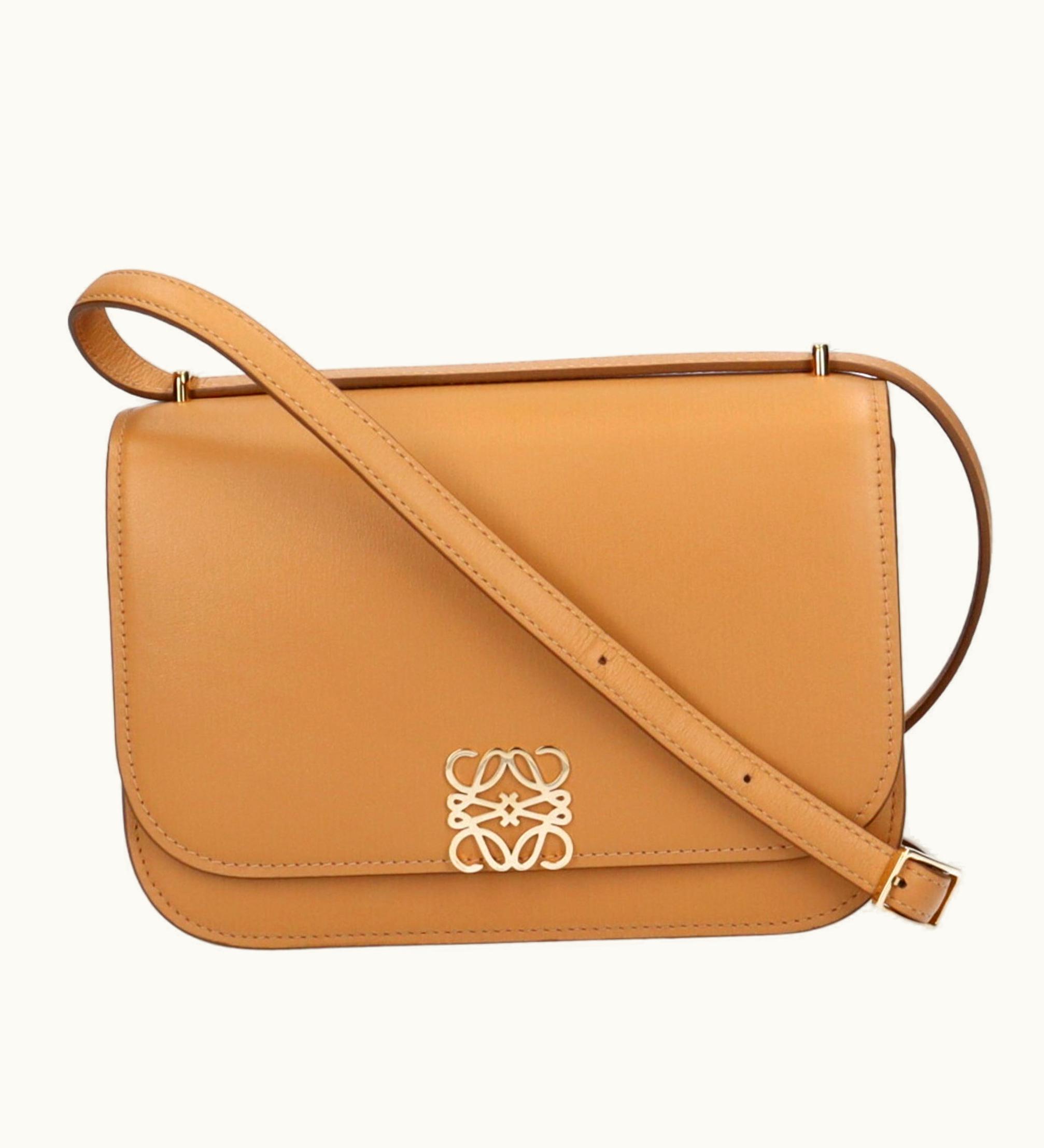 Loewe Loewe Goyas Small Bag Shoulder Calf Beige Women's