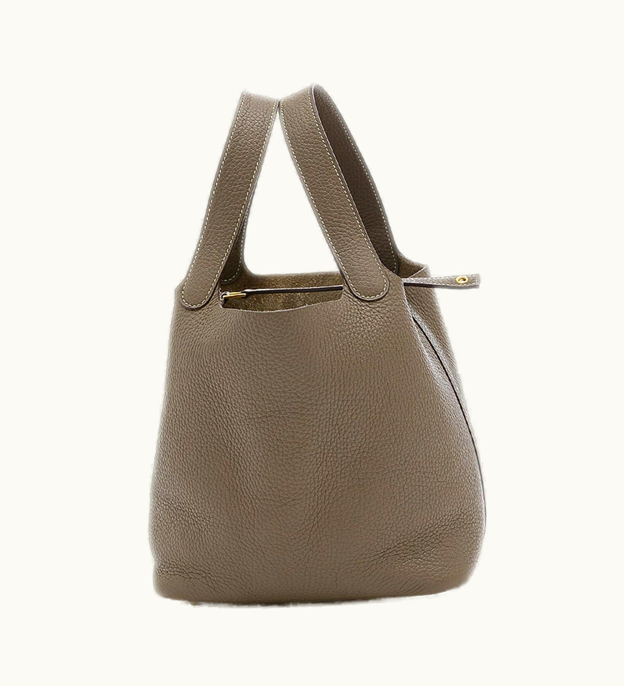 Hermès Hermès Picotin Lock MM 22 Taurillon Etupe Z Engraved Handbag