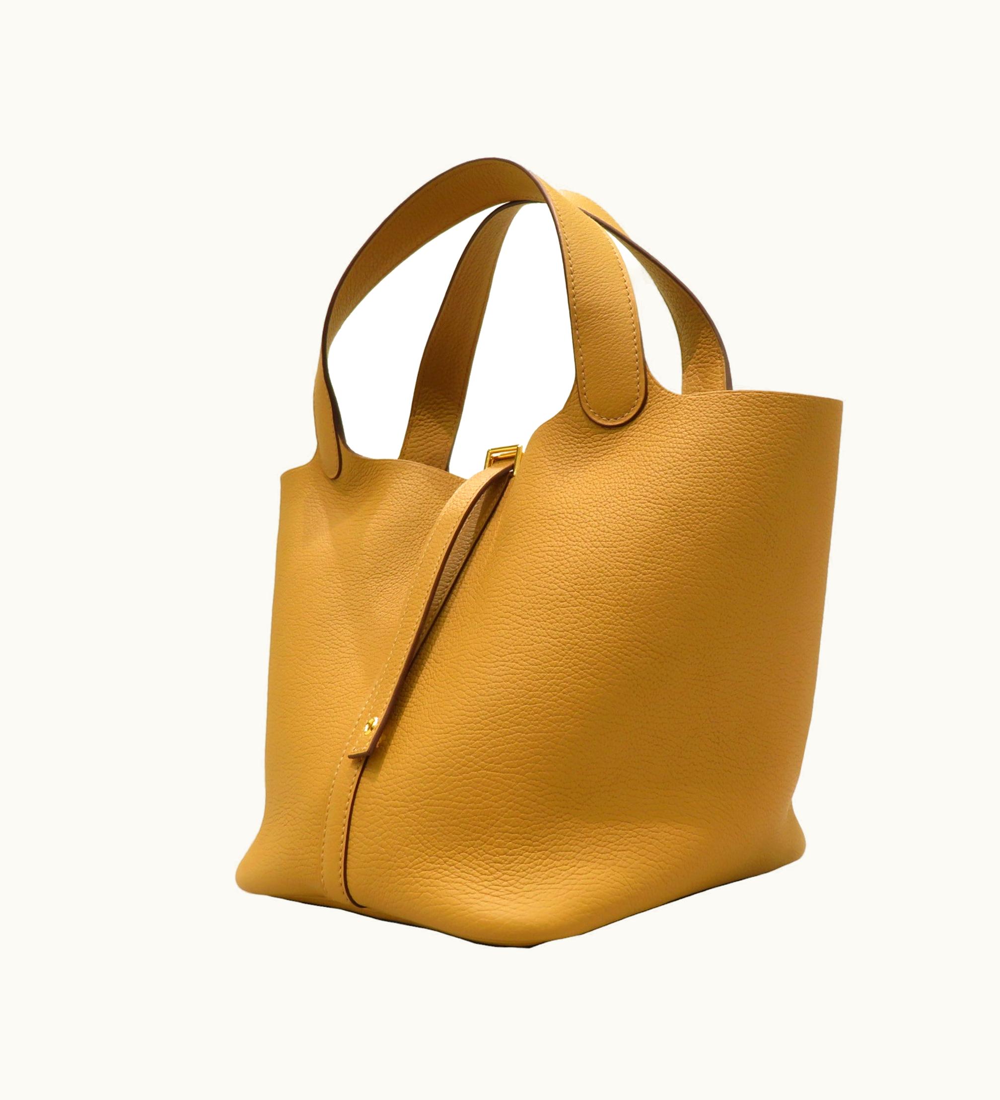 Hermès Hermès Picotin Lock MM Handbag Biscuit G Metal Fittings Taurillon Clemence Z Engraved