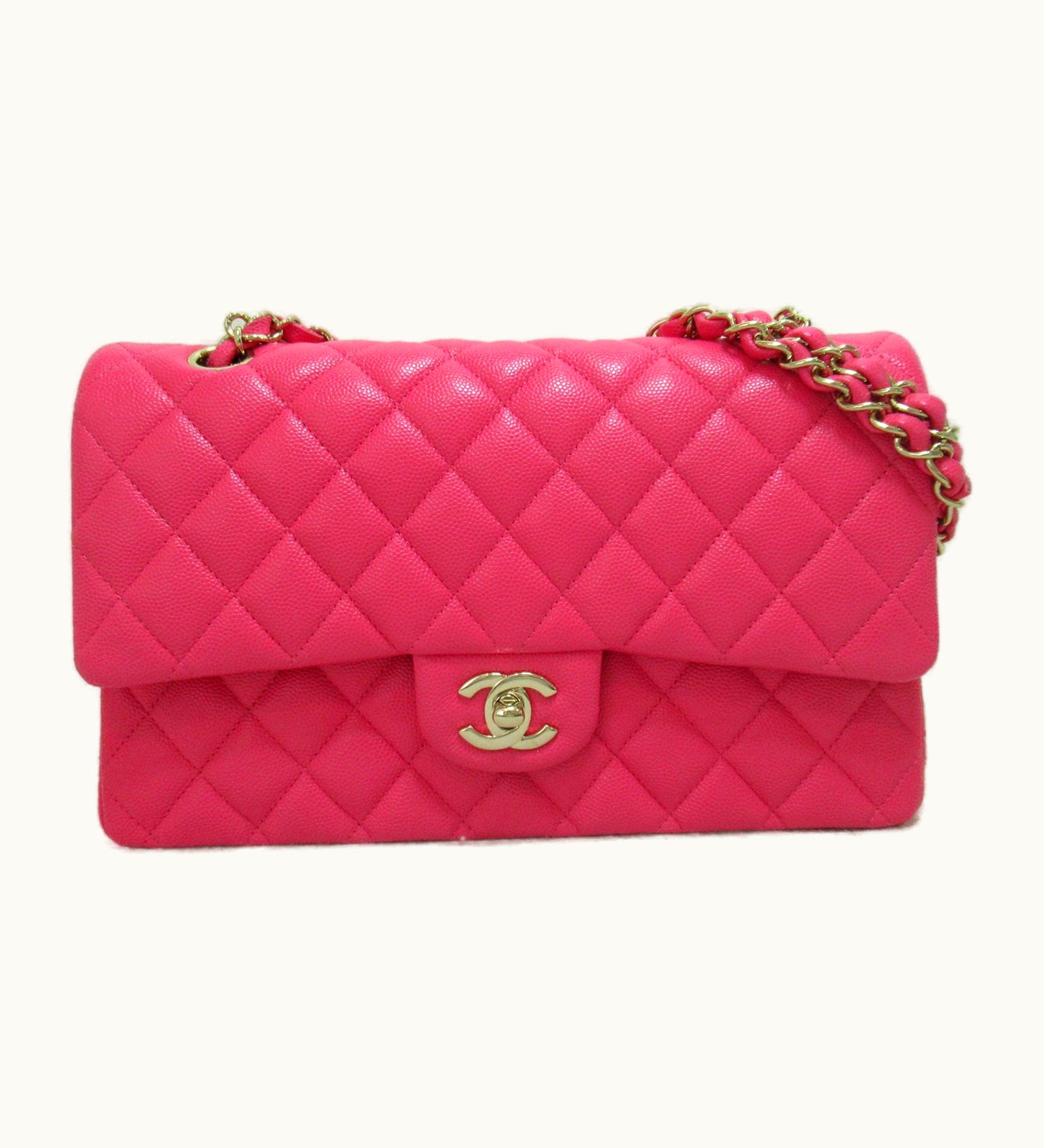 Chanel Chanel Matelassewflap Chainshoulder Bag Pink Caviar Skin [Grained Calf] A01112