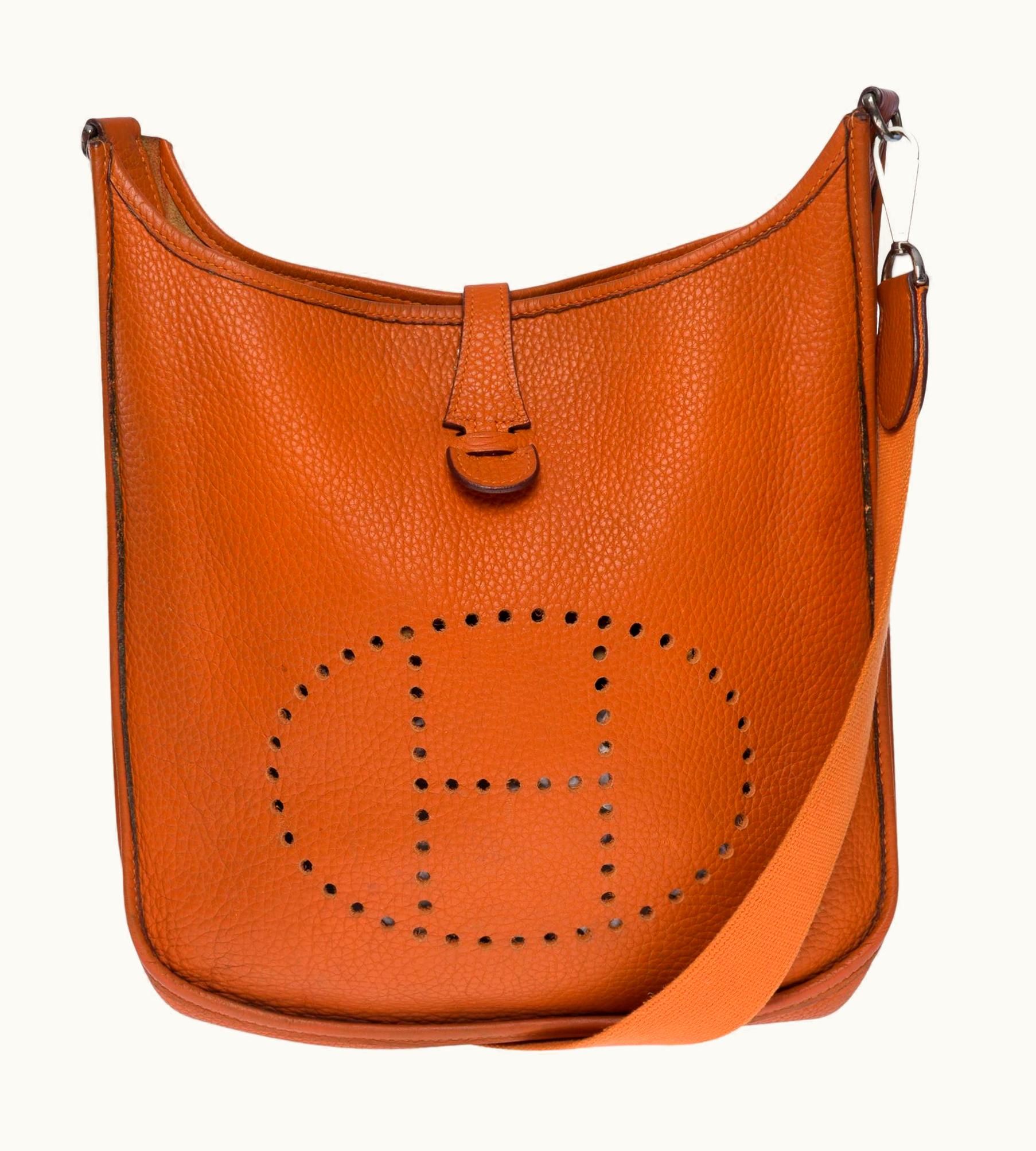 Hermès Hermès Evelyne 29 Shoulder Bag Taurillon Clemence Orange