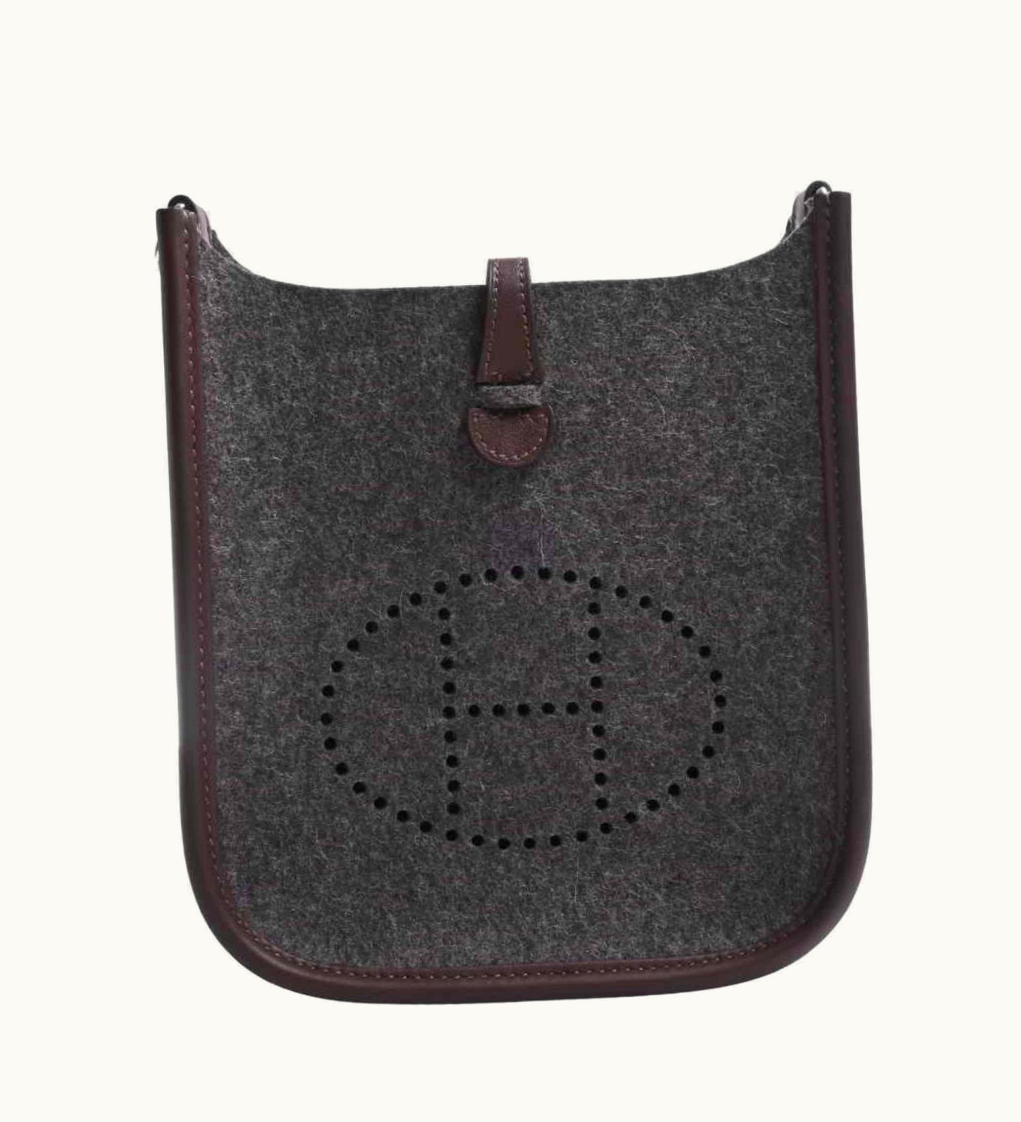 Hermès Hermès Swift Felt Evelyne Tpm Shoulder Bag Brown Gray