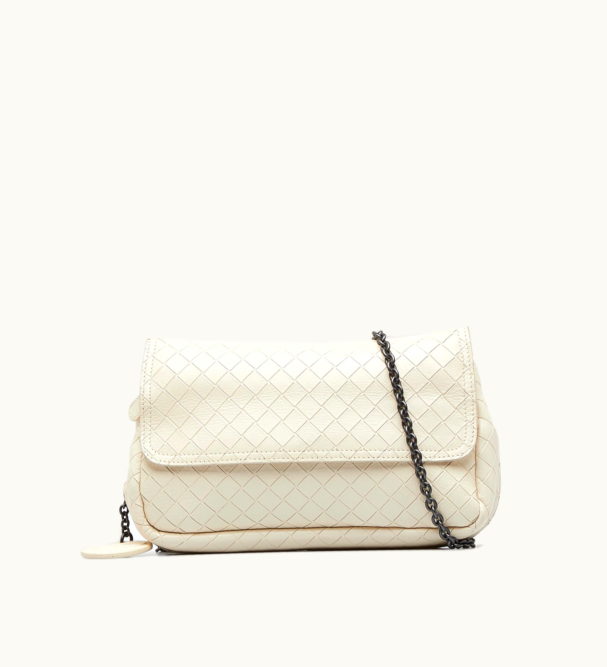 Bottega Veneta Bottega Veneta Intrecciomirage Chain Crossbody Crossbody Bag