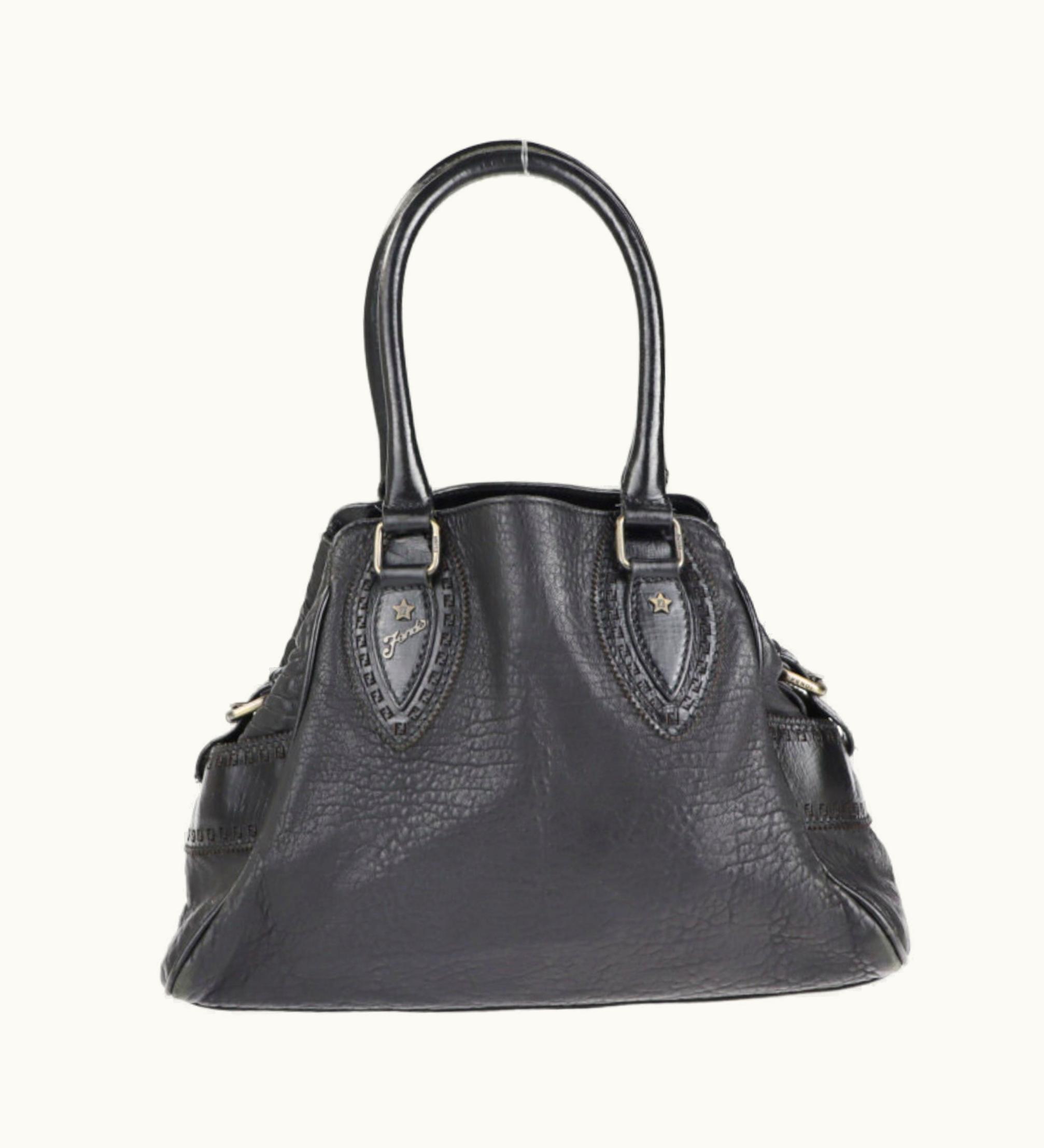 Fendi Fendi Et Nico Handbag 8Bn157 Nappa Leather Black