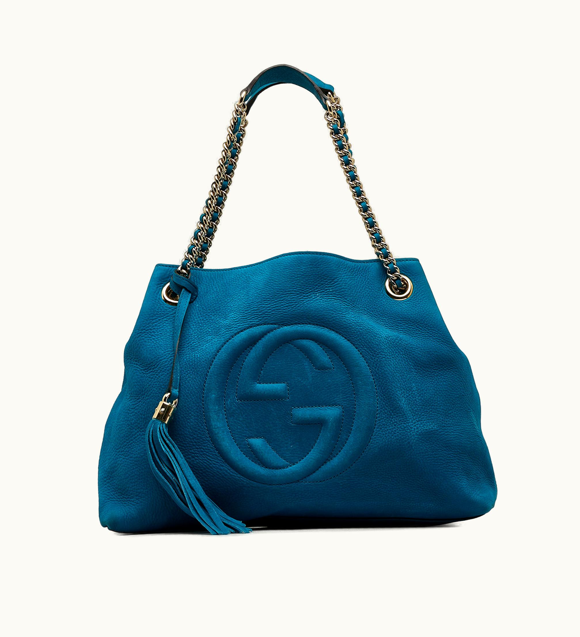 Gucci Gucci Medium Nubuck Leather Soho Chain Tote Tote Bag