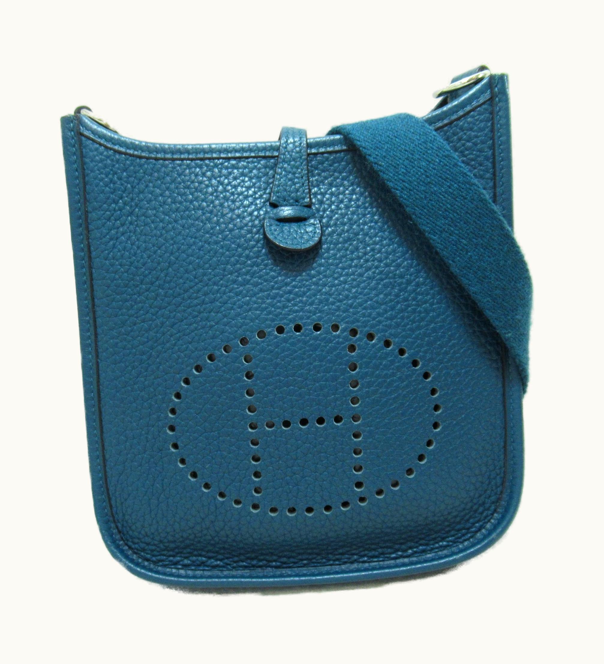 Hermès Hermès Evelyne Tpm Colvert Shoulder Bag Navy Colvert Taurillon Clemence Leather