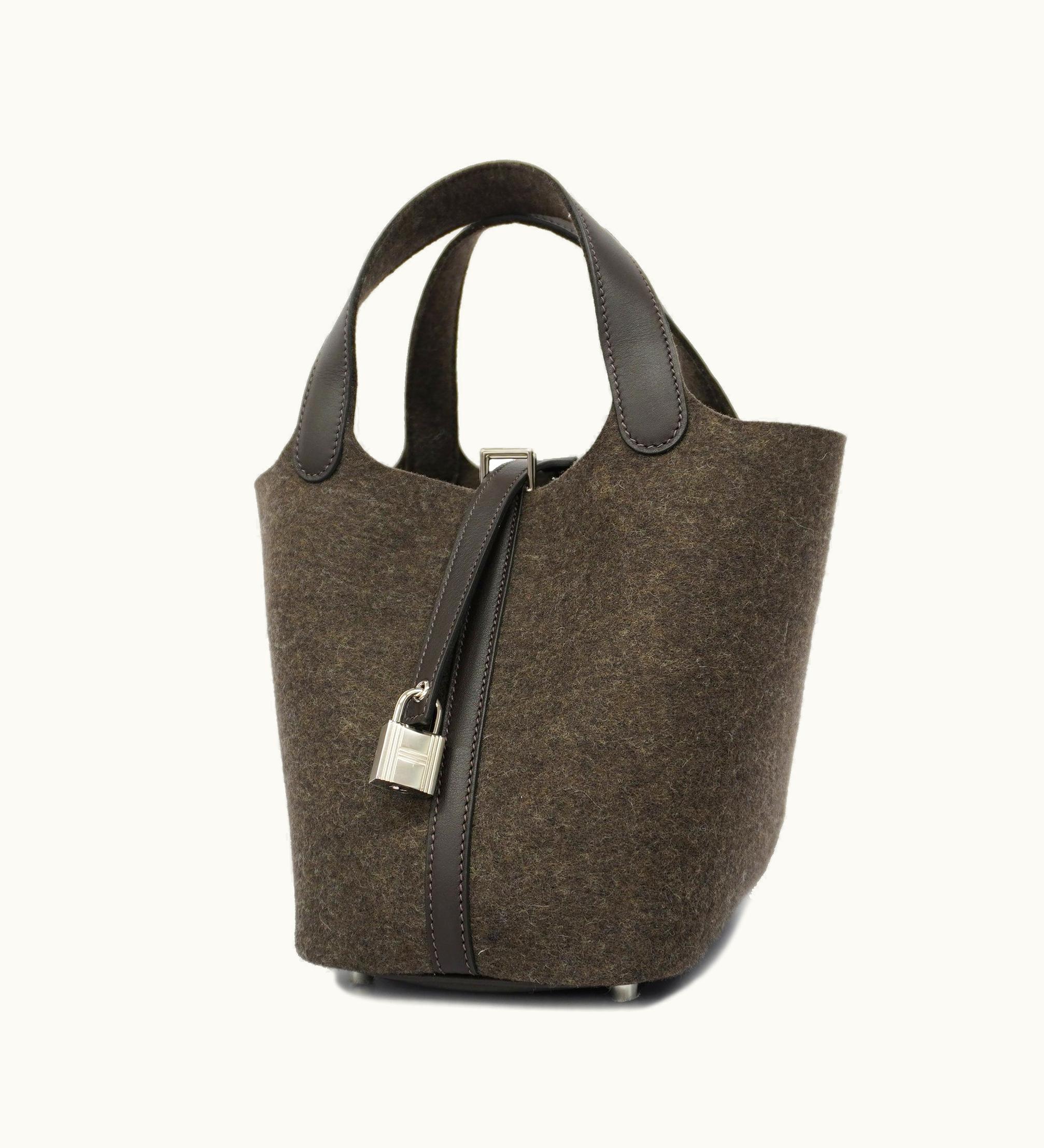 Hermès Hermès Picotin Picotine Lock Touch Y Stamp Women's Swift Leather, Felt Handb