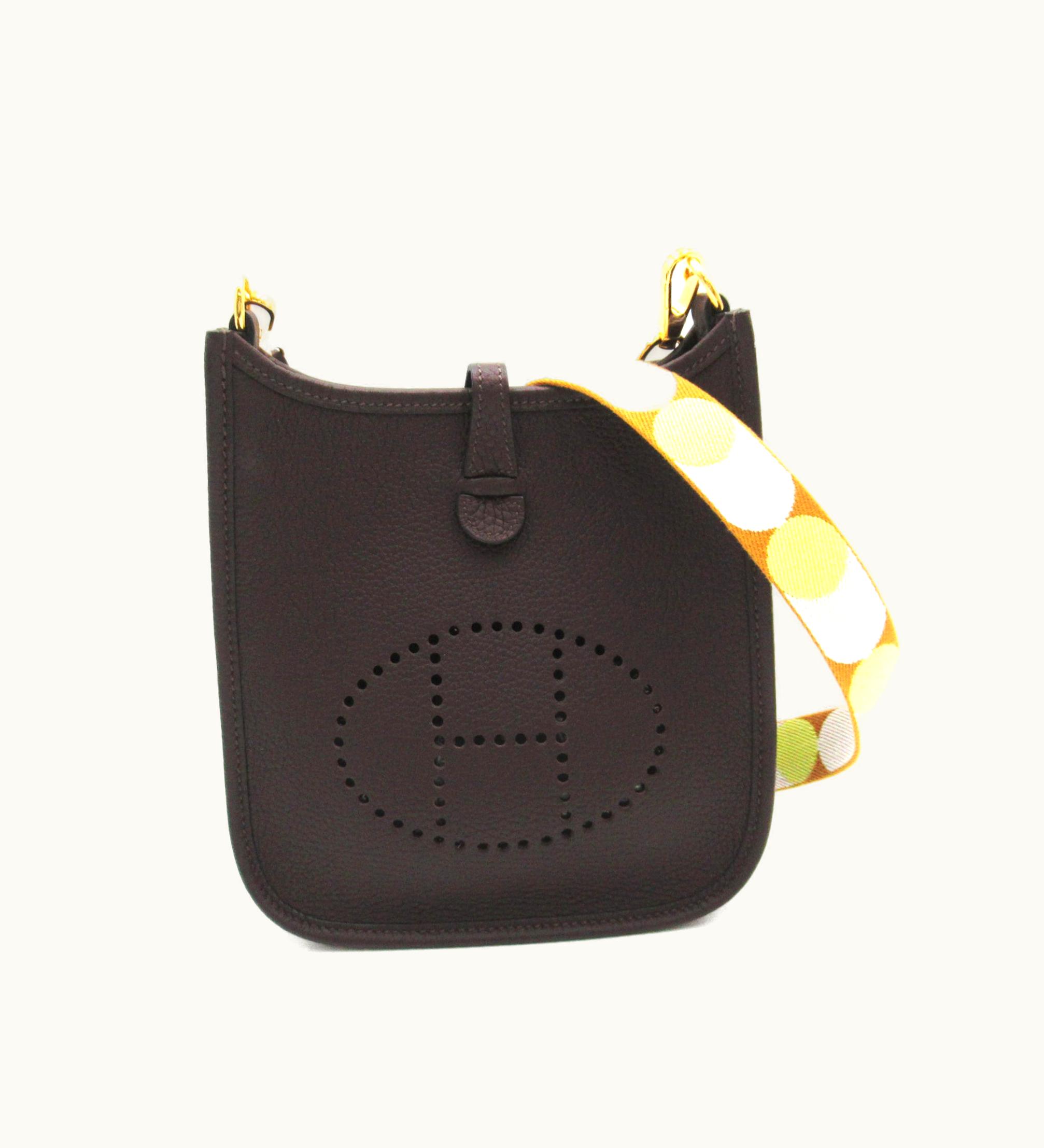 Hermès Hermès Evelyne Tpm[16] Brown Rouge Sellier Taurillon Clemence Calfskin [Cowhide]