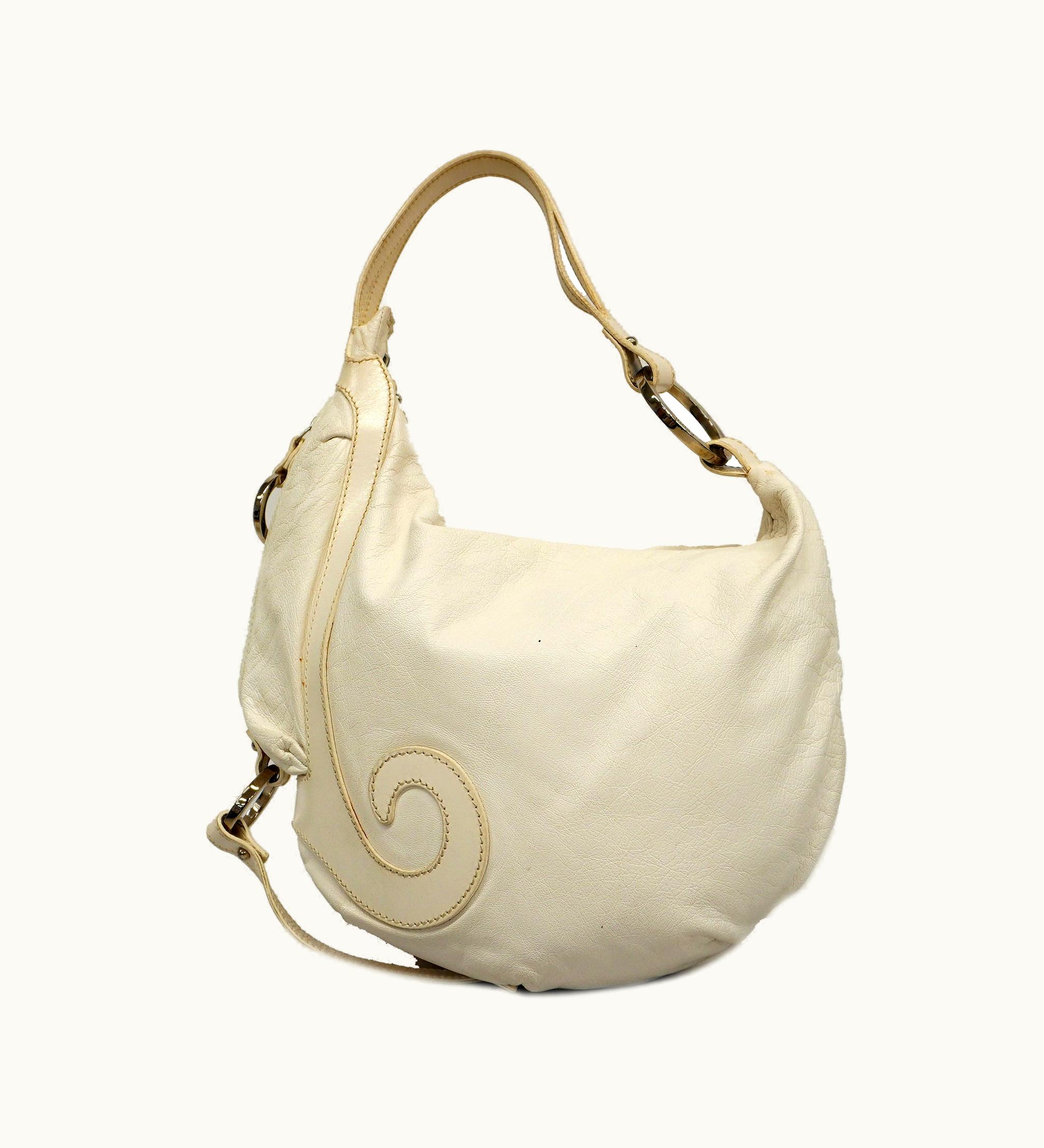 Fendi Fendi Shoulder Bag Women's Leather Shoulder Bag White