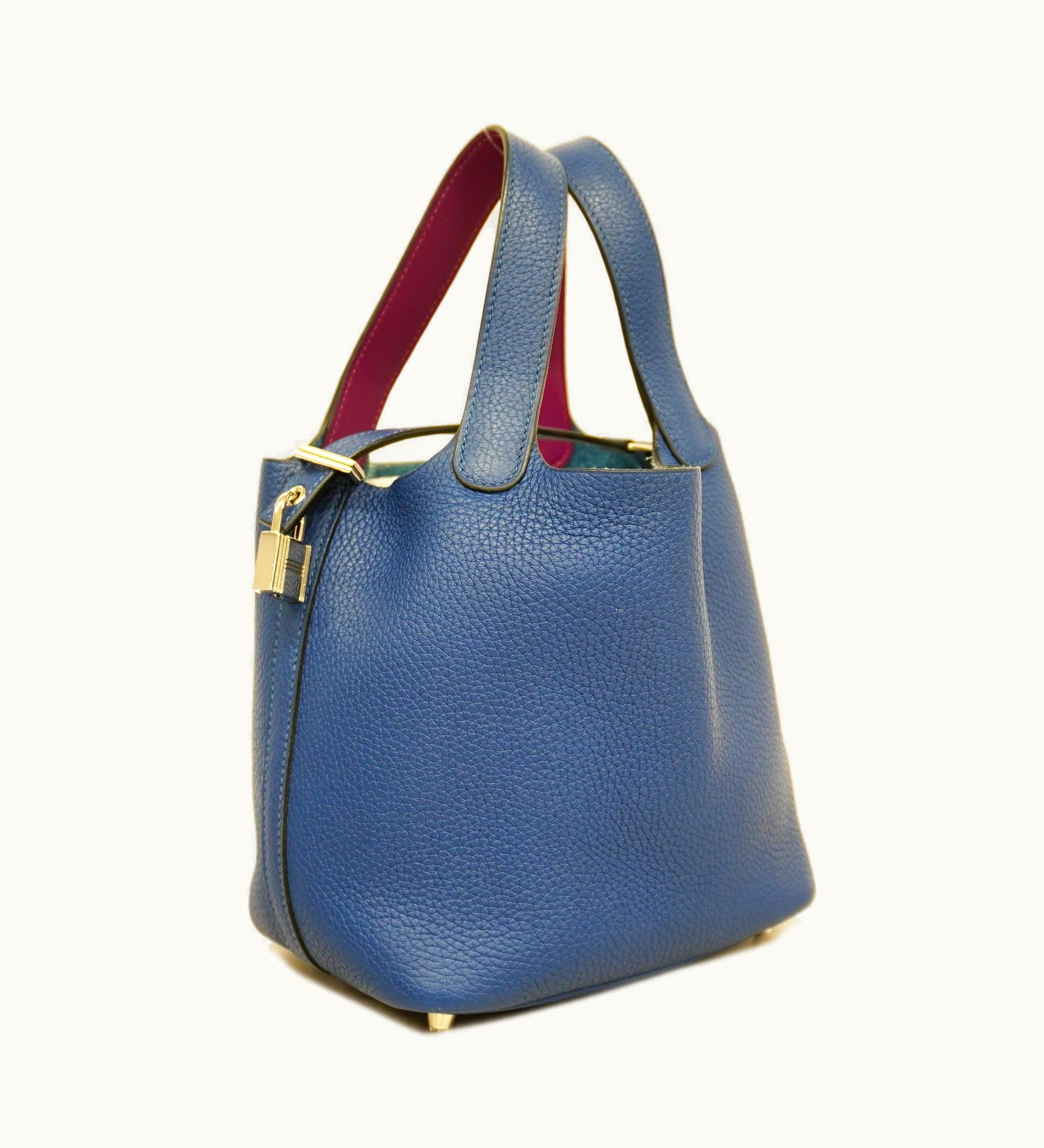 Hermès Hermès Picotin Lock Eclat PM D Stamp Women's Taurillon Clemence Leather