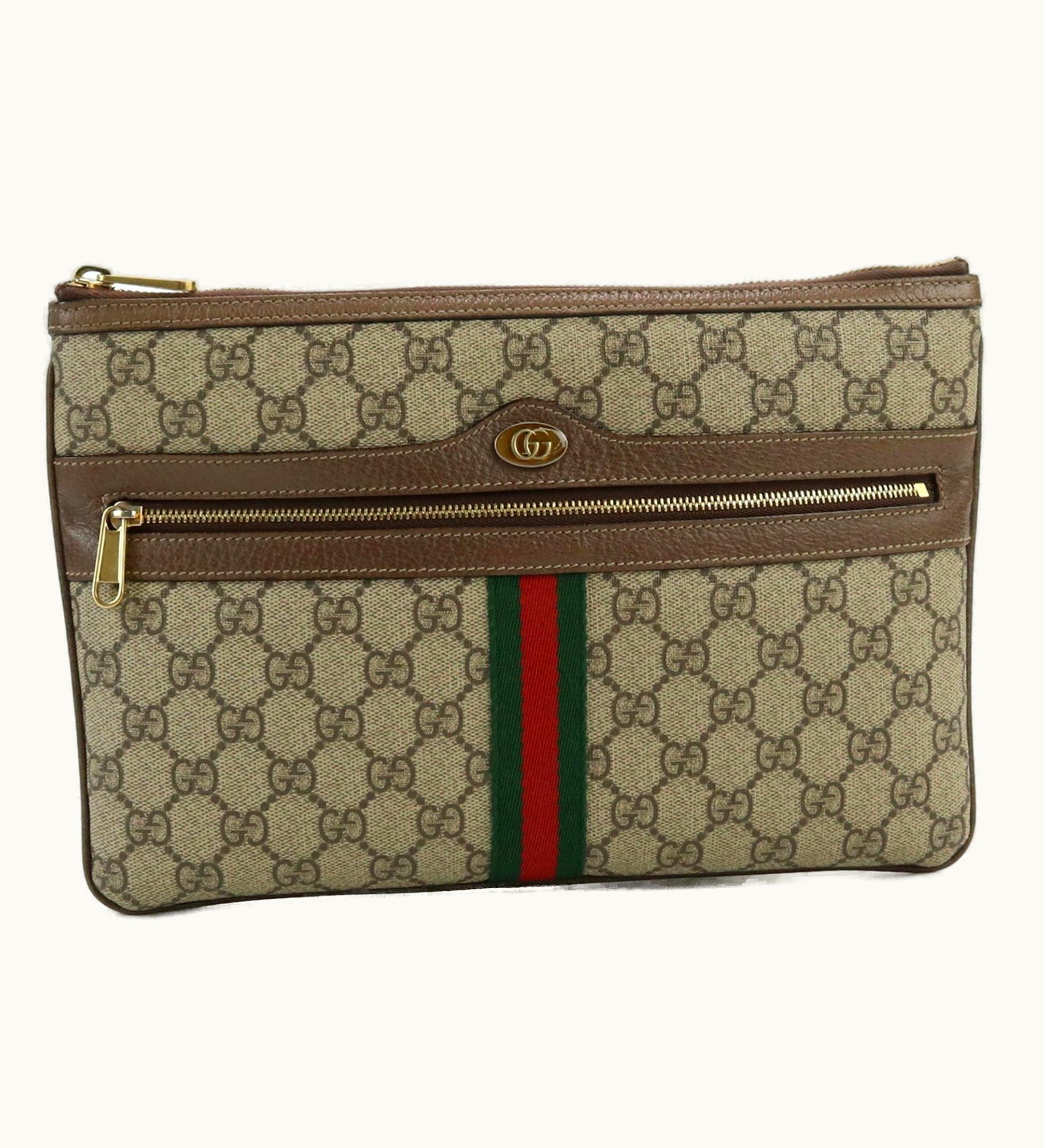 Gucci Gucci Ophidia Clutch Bag GG Supreme 517551 Pvc Unisex