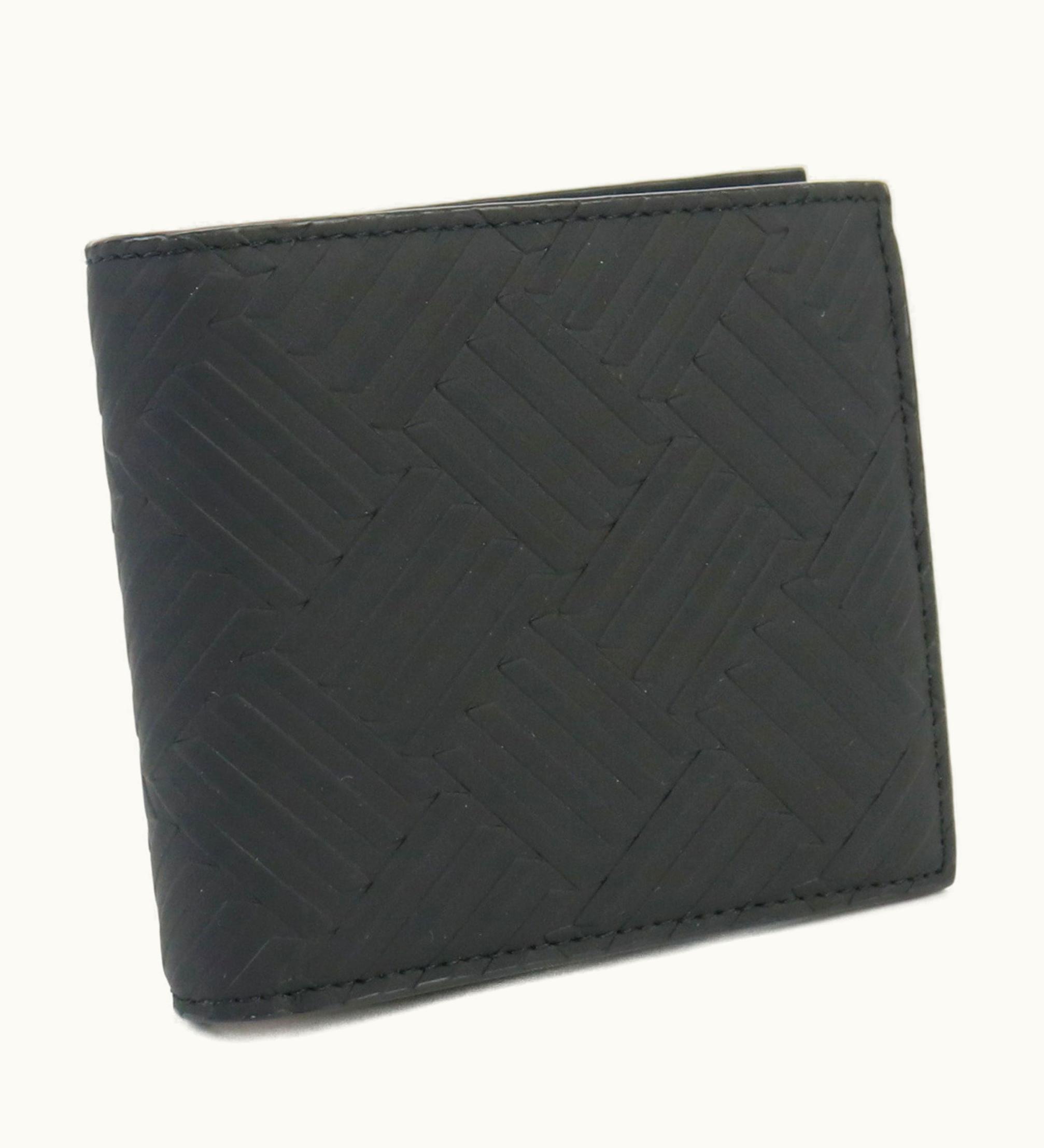 Bottega Veneta Bottega Veneta 605722 V1PR1 Bifold Wallet Intrecciato Black