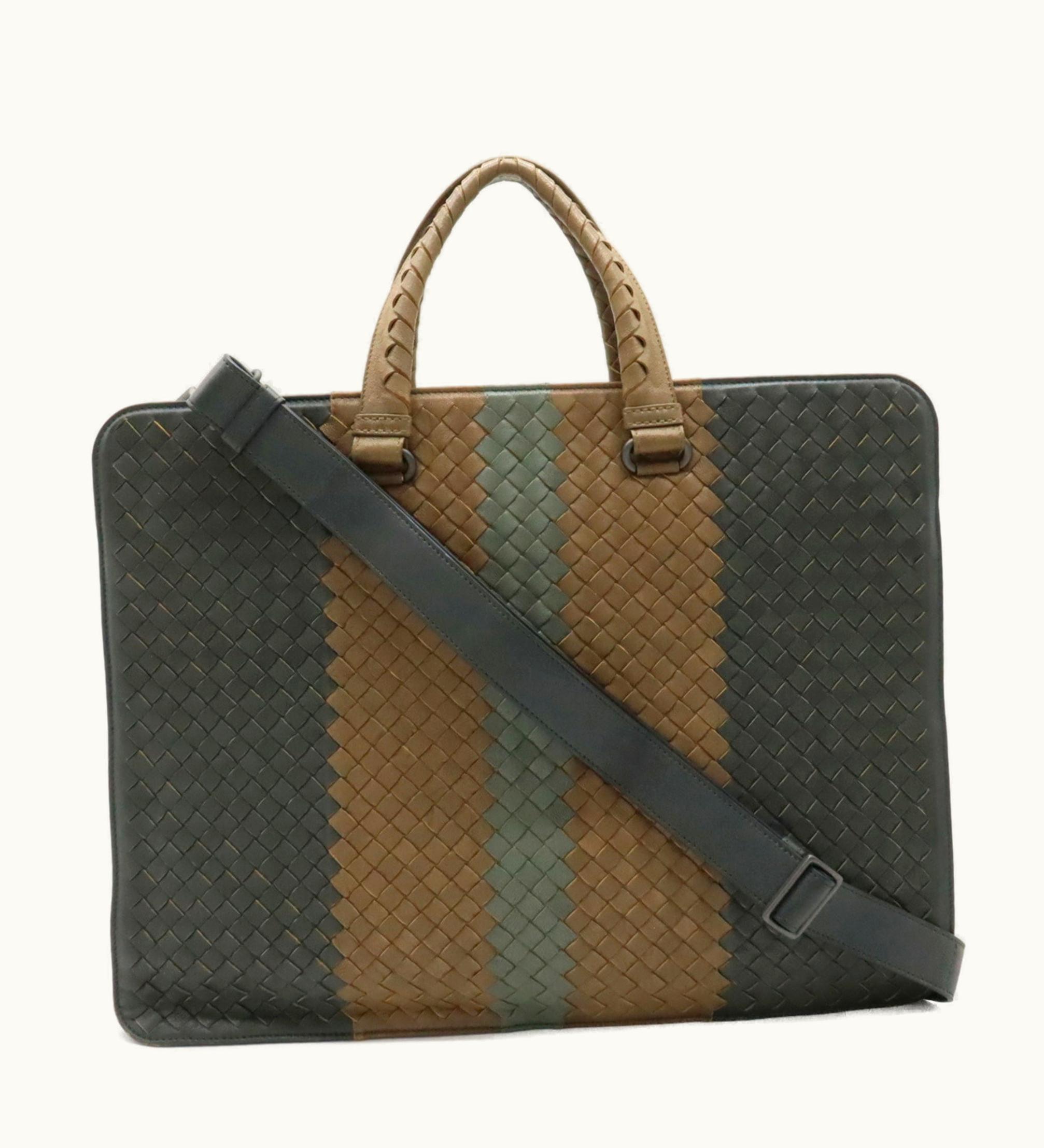 Bottega Veneta Bottega Veneta Intrecciato Bag Shoulder Leather Gray Brown 327668