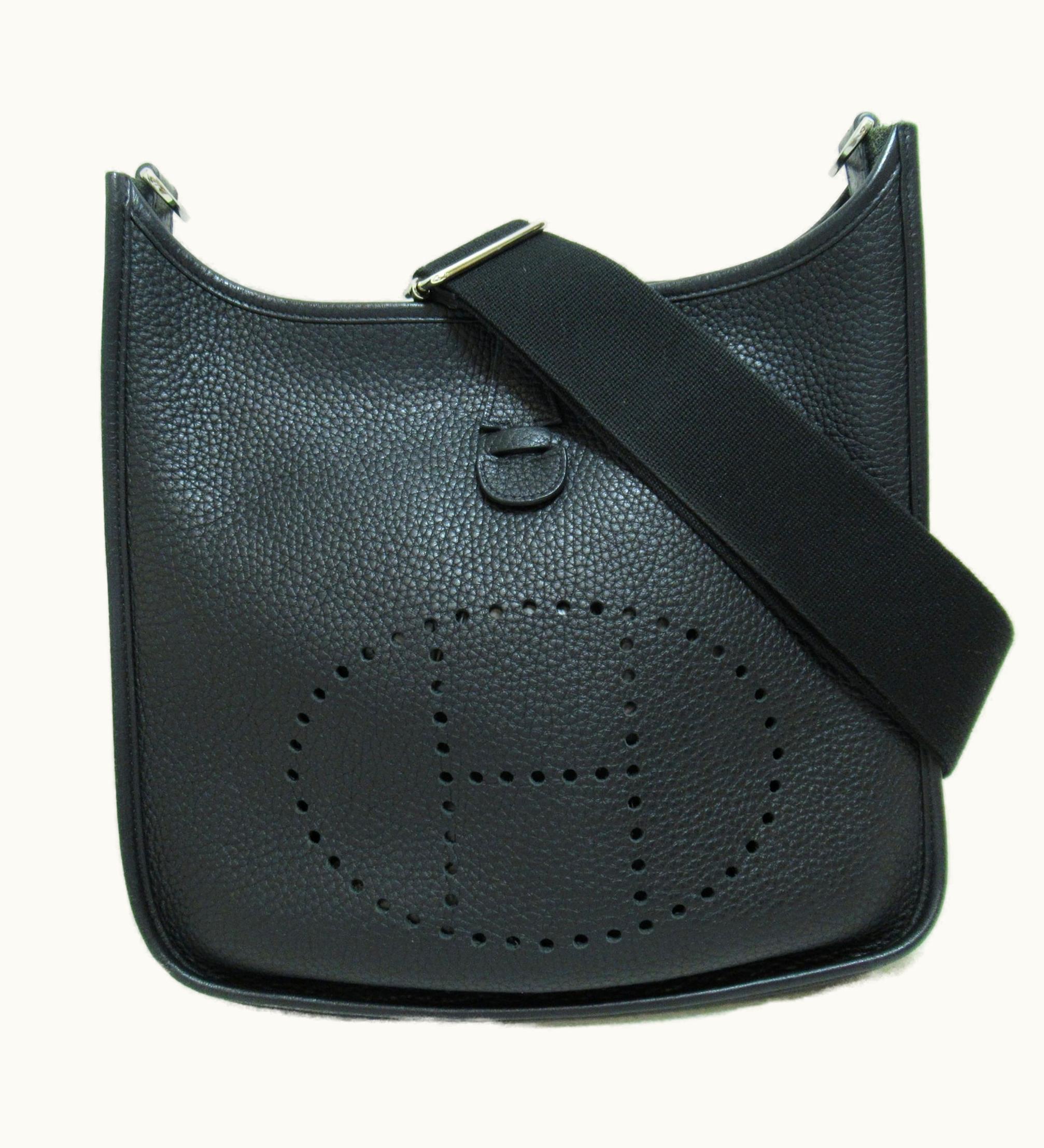 Hermès Hermès Evelyne 3PM Black Shoulder Bag Black Noir Black Taurillon Clemence Leather