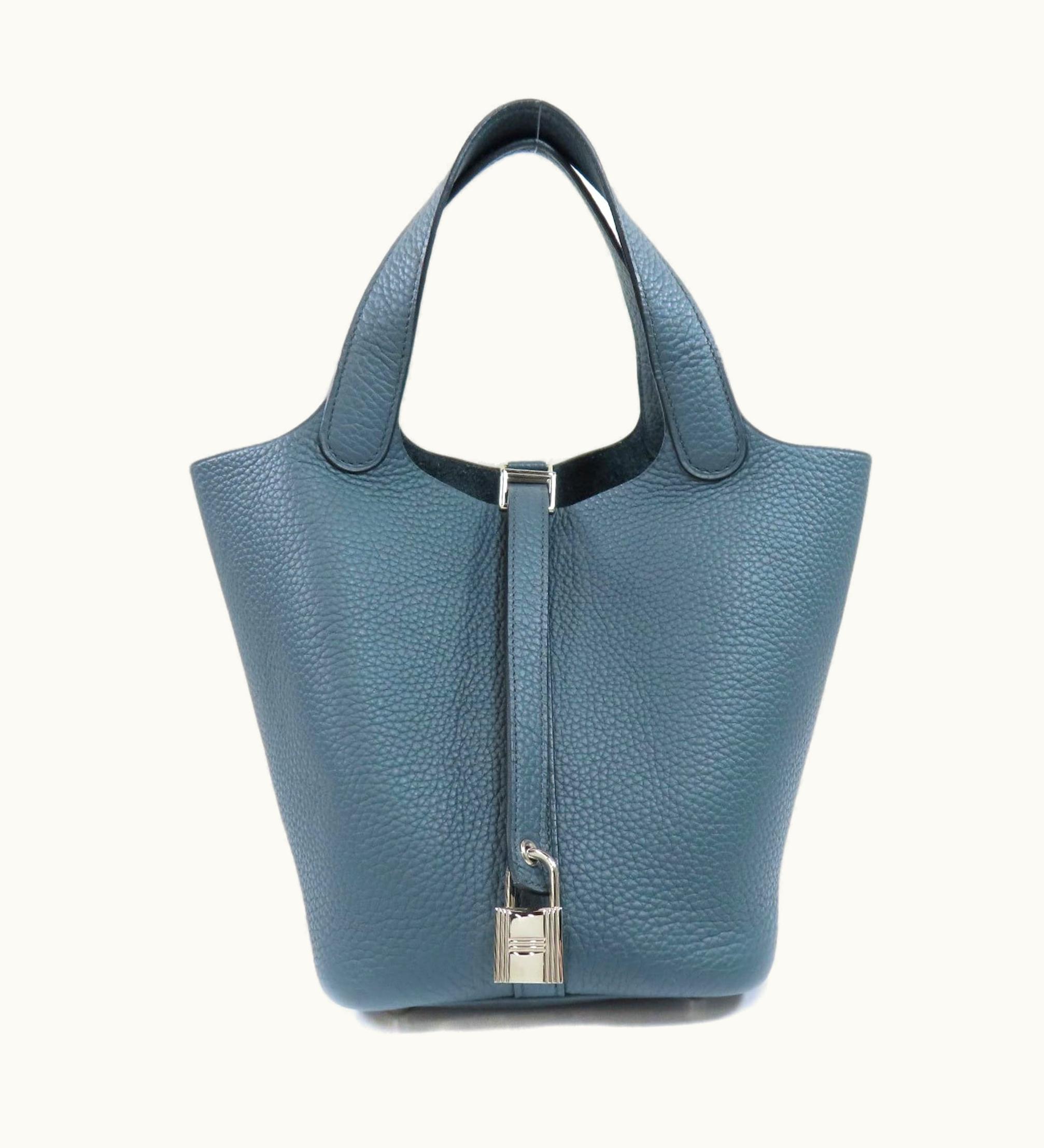 Hermès Hermès Picotin Lock PM Blue Handbag Taurillon Ladies Hermes