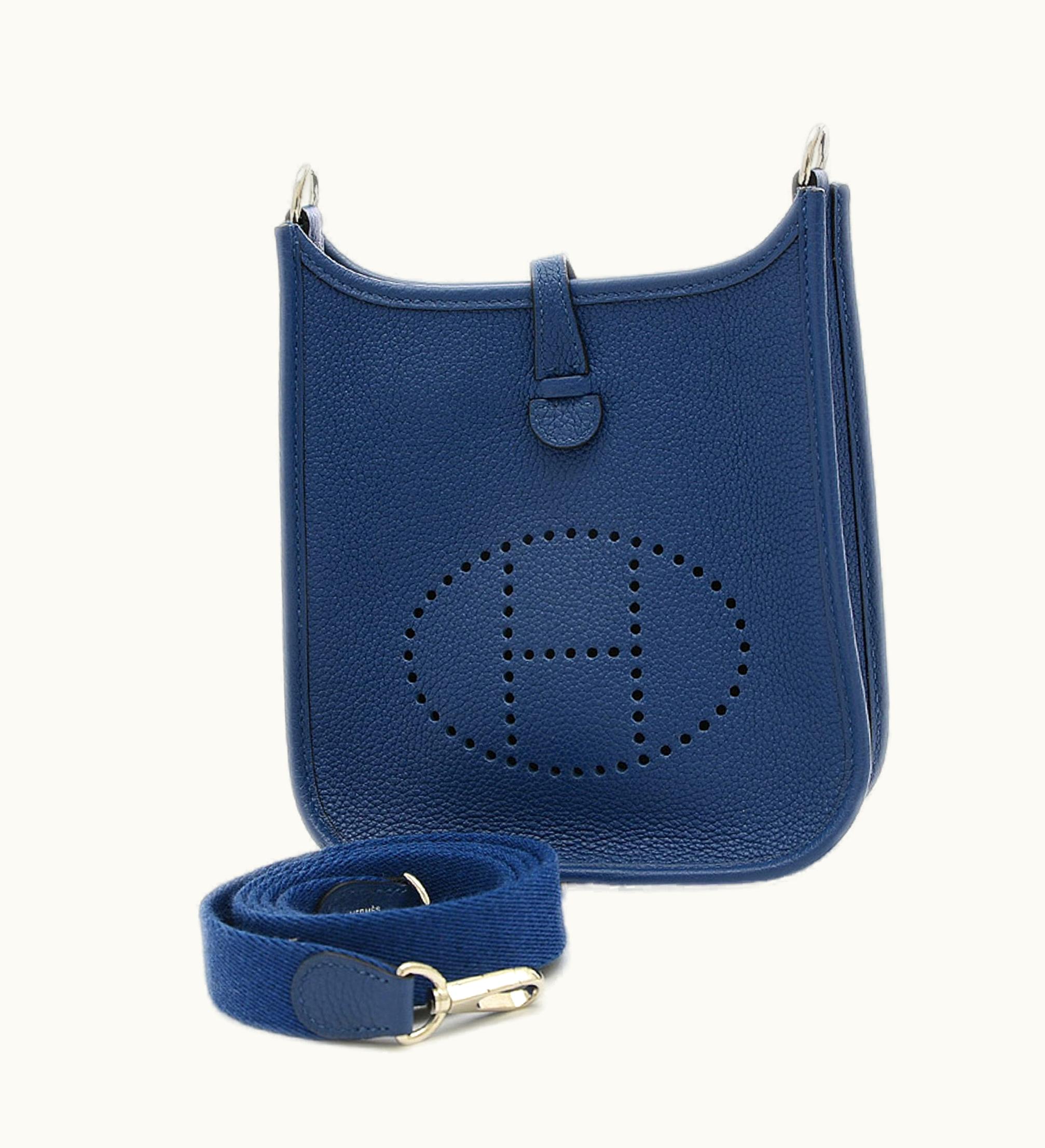 Hermès Hermès Evelyne Tpm Amazon Togo Cobalt Silver Hardware Z Stamp