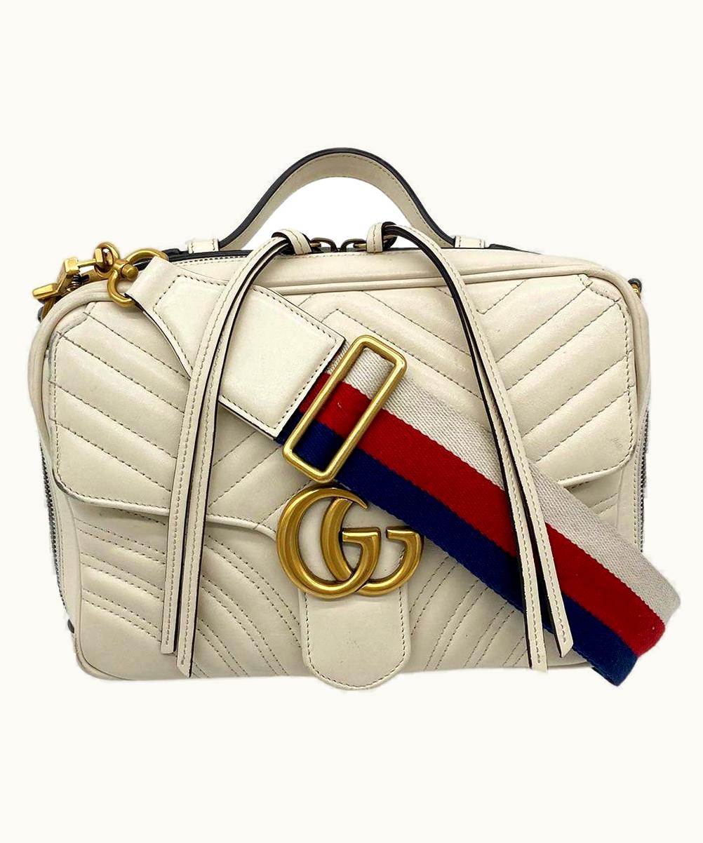 Gucci Gucci GG Marmont Matelasse Top Handle Flap Bag